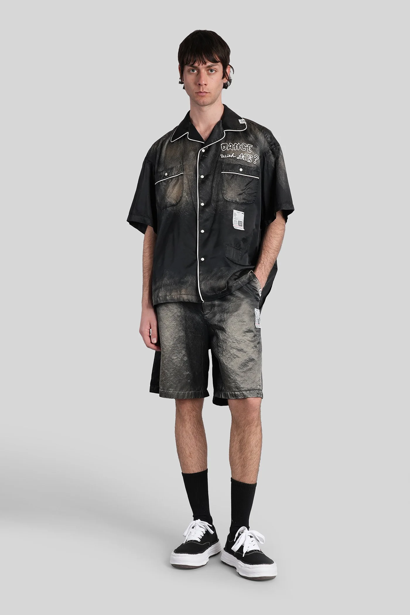 Shirt in black cotton - Image 2