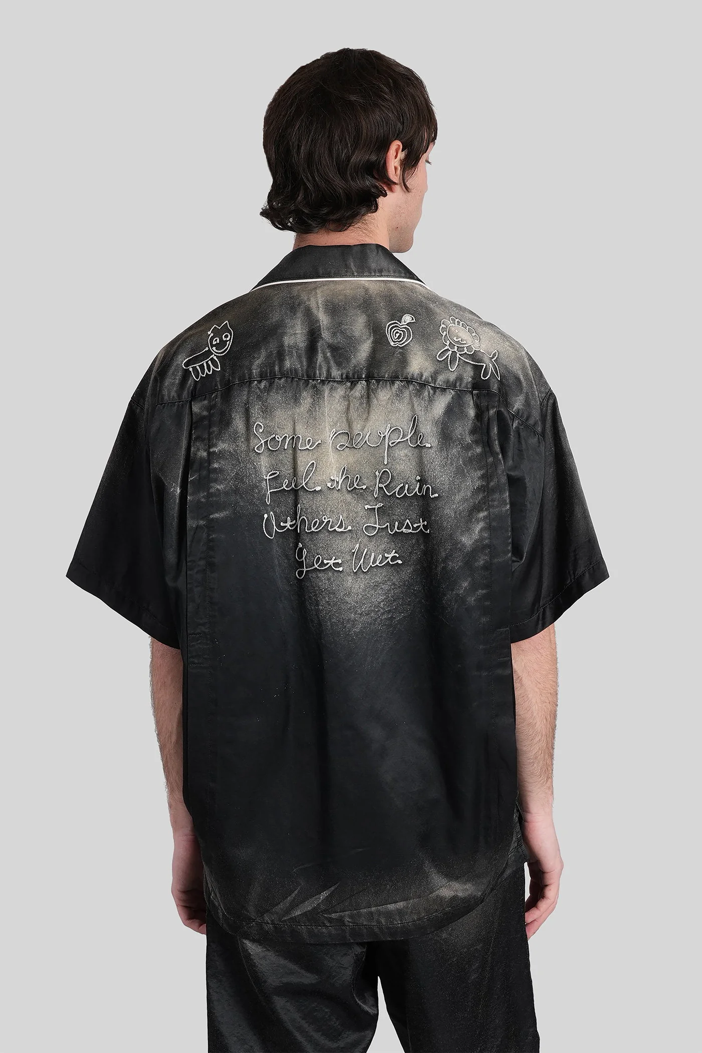 Shirt in black cotton - Image 3