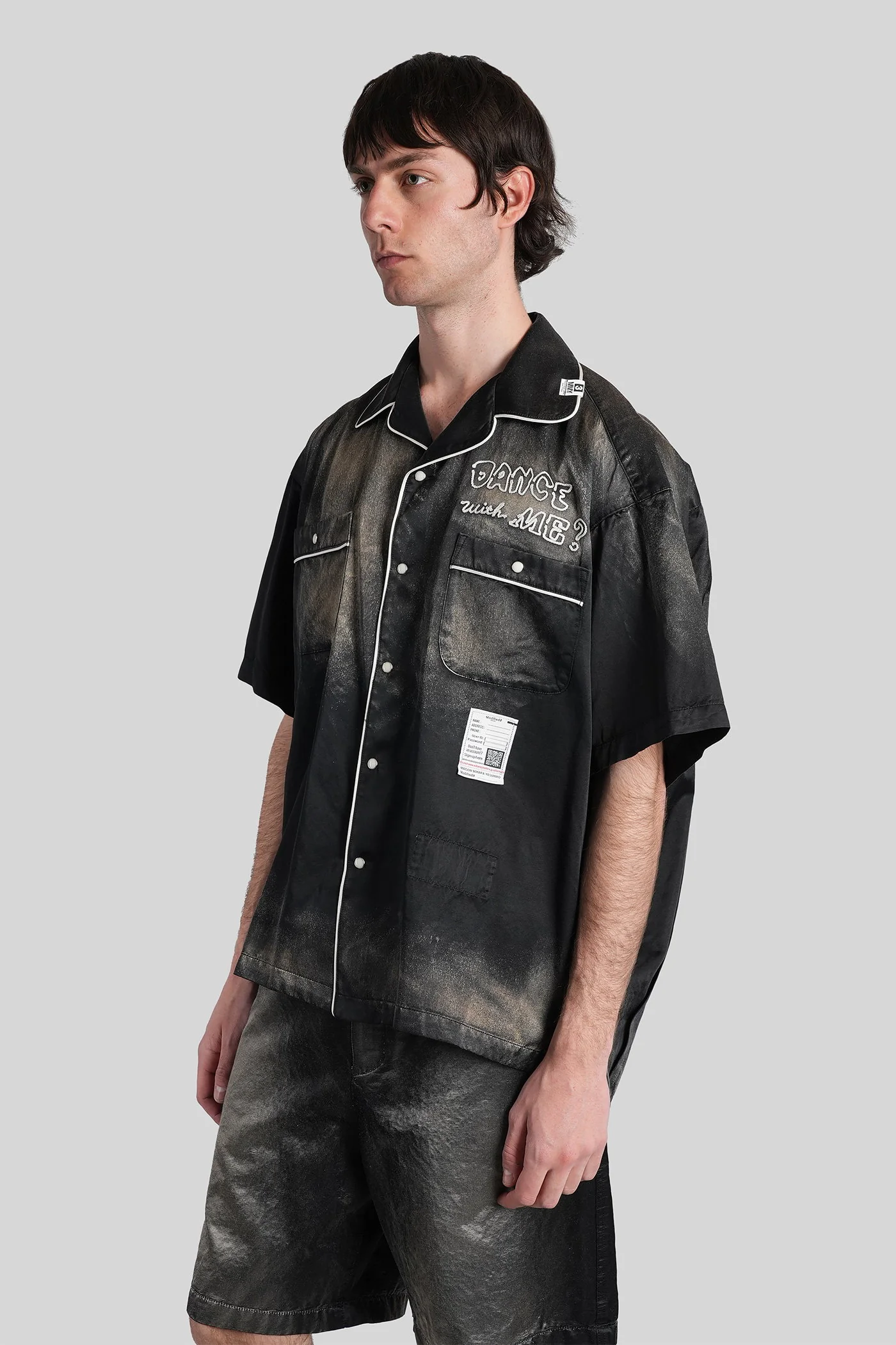 Shirt in black cotton - Image 4