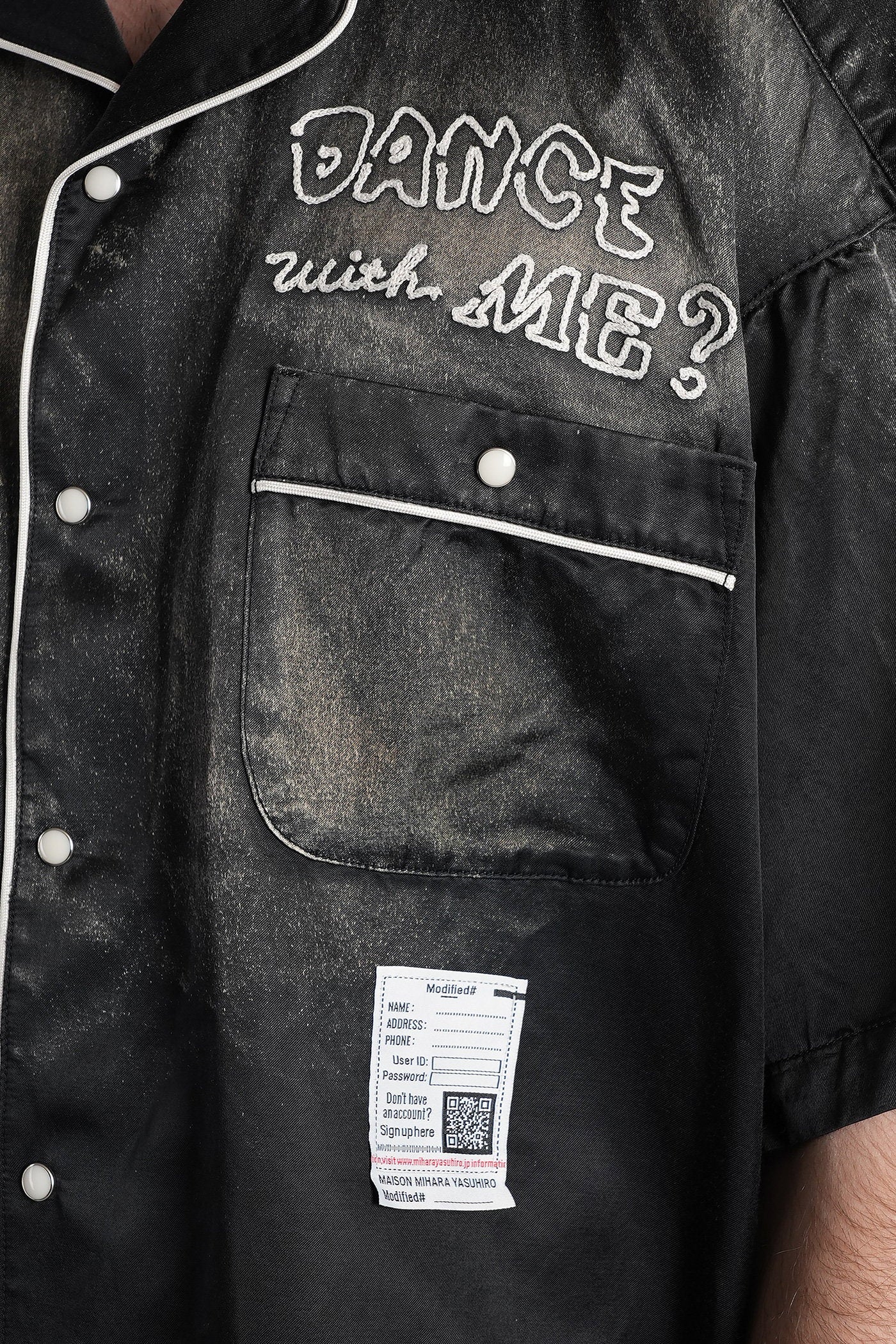 Shirt in black cotton - Image 5