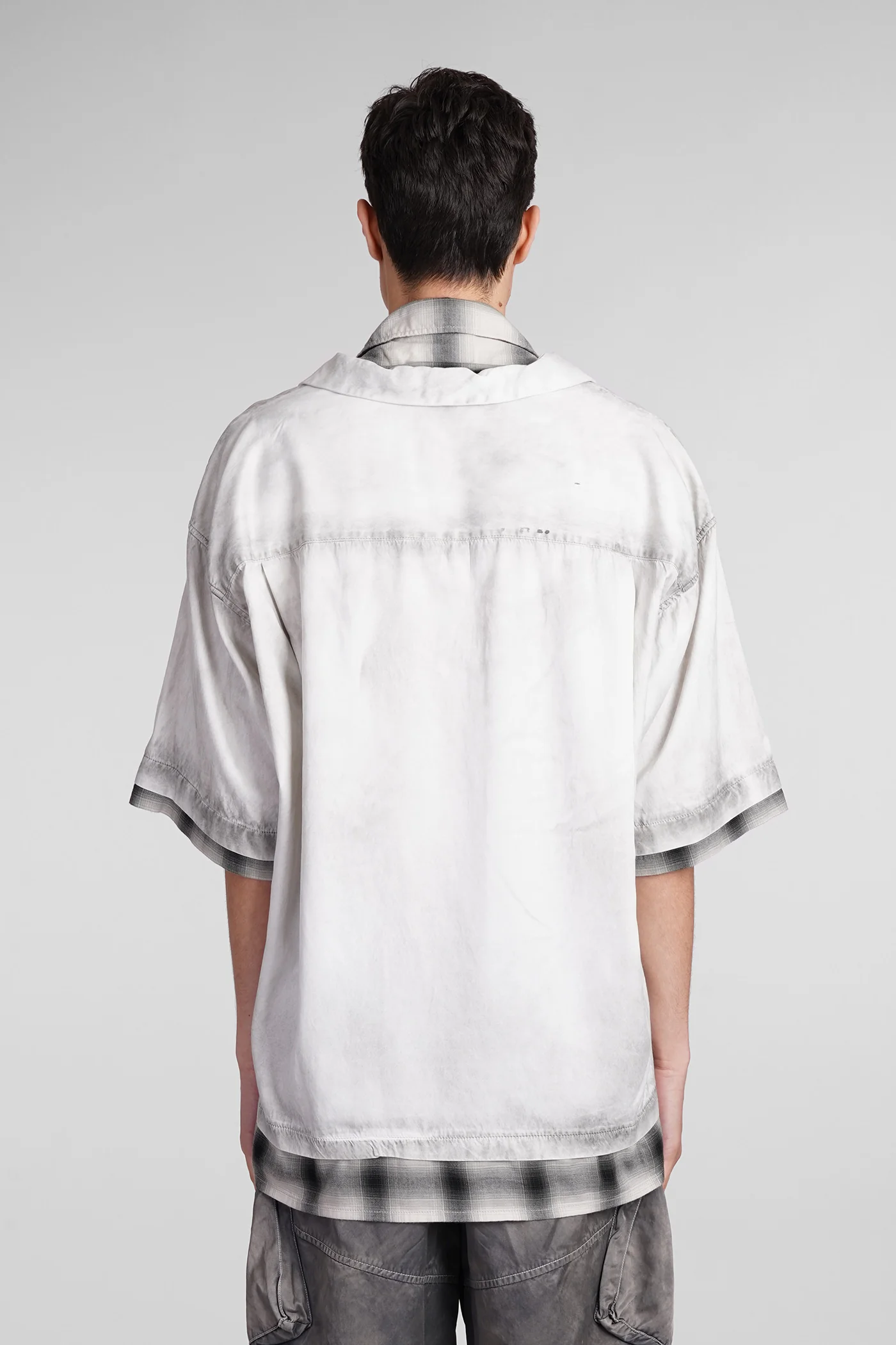 Shirt in grey Rayon - Image 3