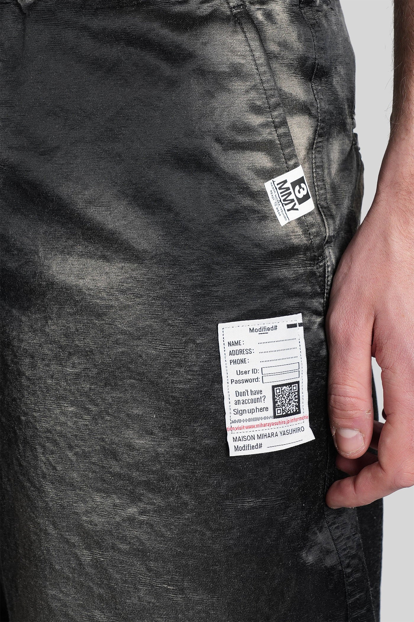 Shorts in black cotton - Image 5