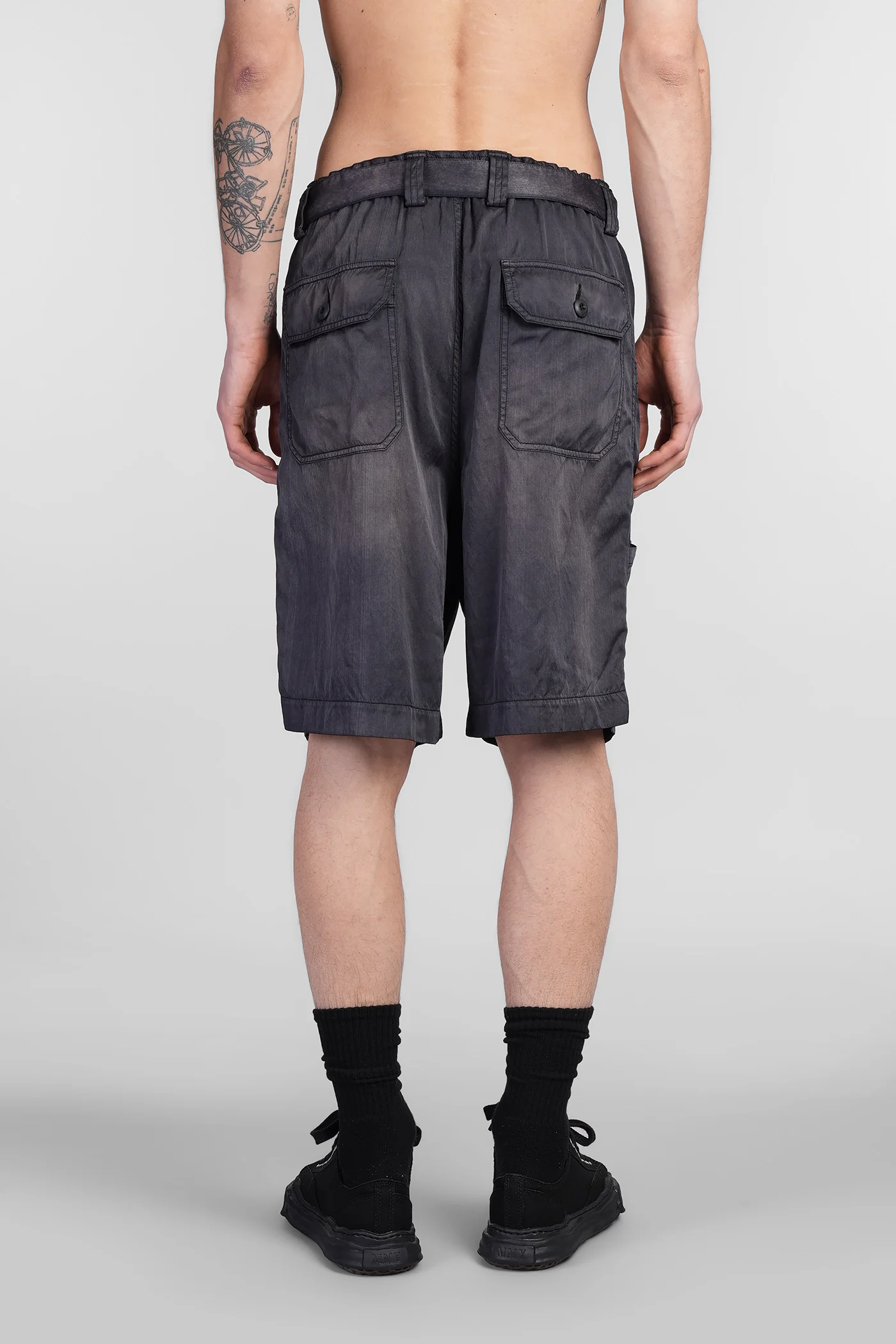 Shorts in black Rayon - Image 3