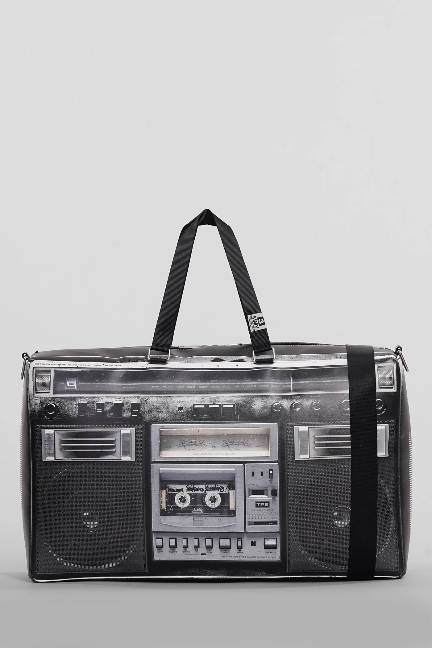 Shoulder bag in black Polyuretan