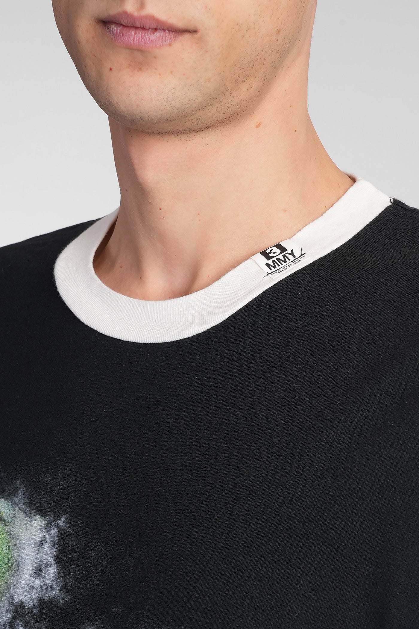 T-Shirt in black cotton - Image 5