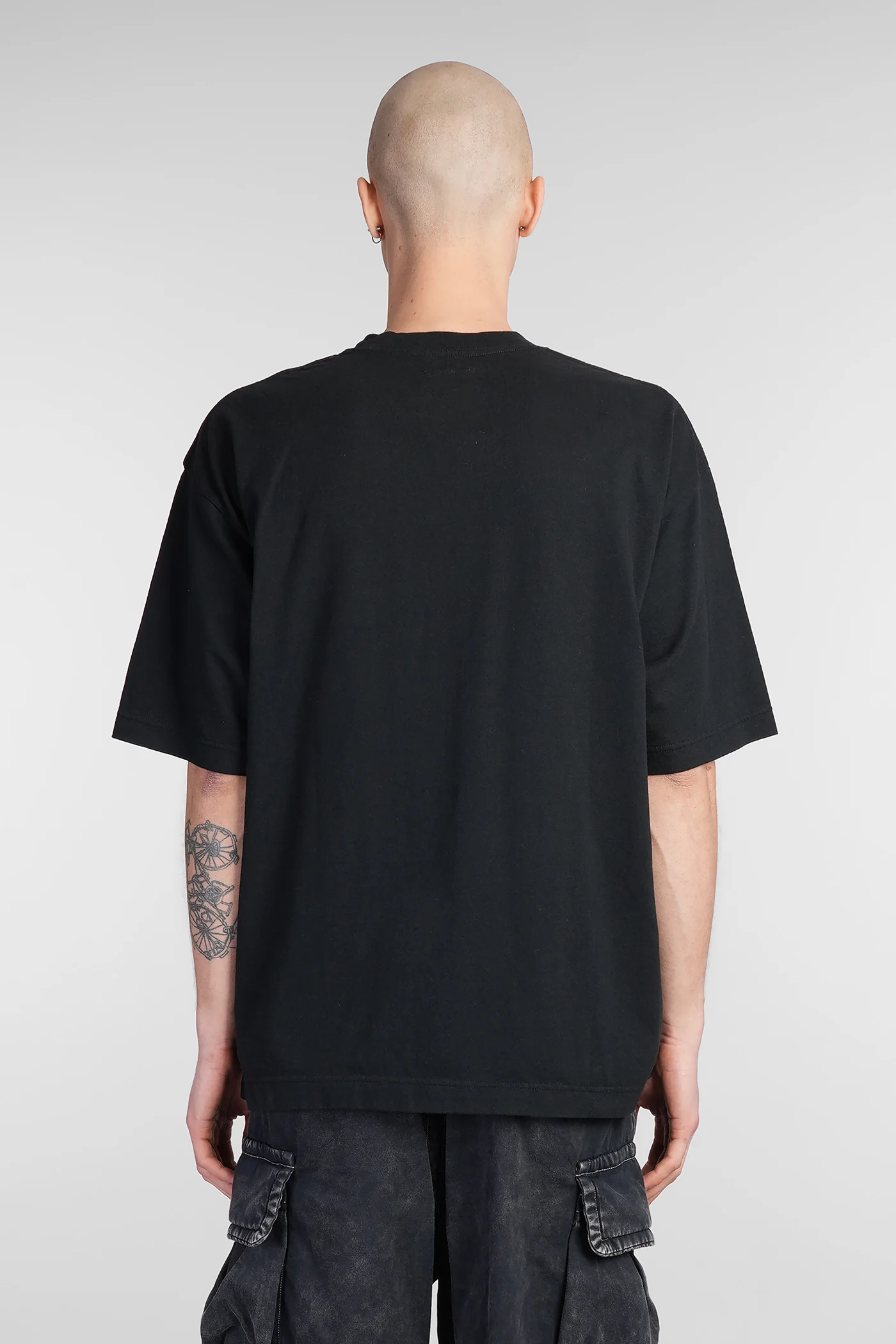T-Shirt in black cotton - Image 3
