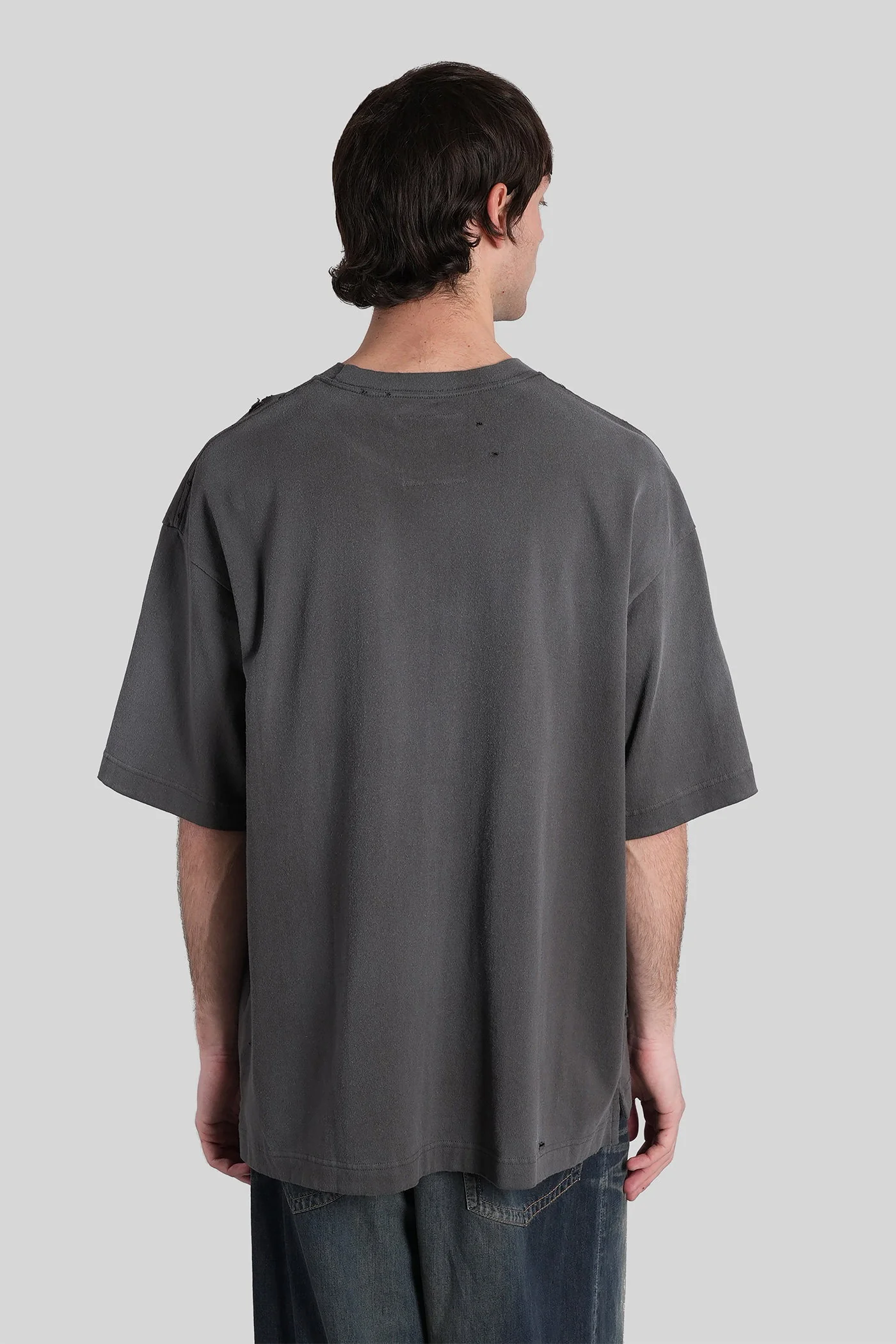T-Shirt in black cotton - Image 3