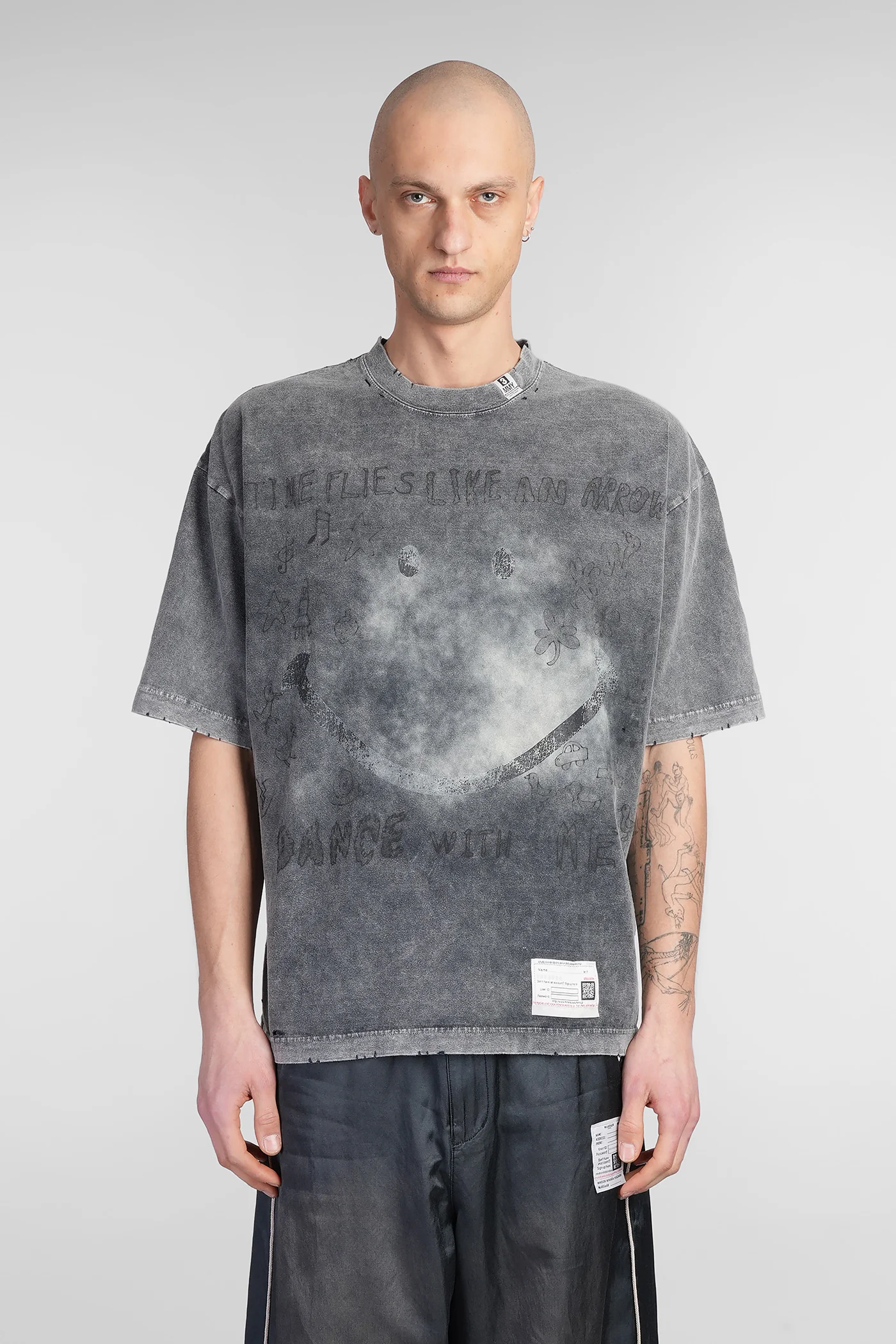 T-Shirt in grey cotton