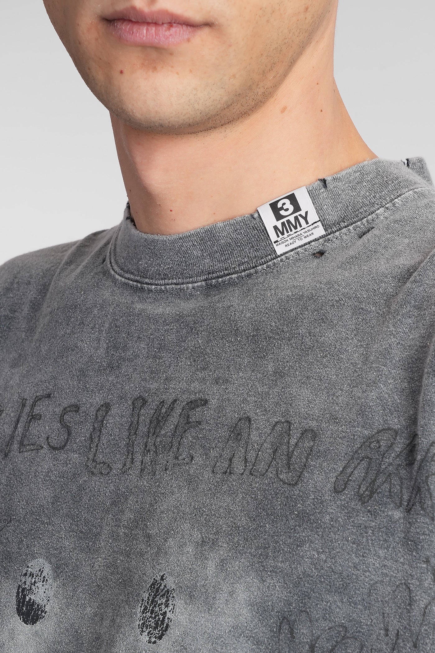 T-Shirt in grey cotton - Image 5