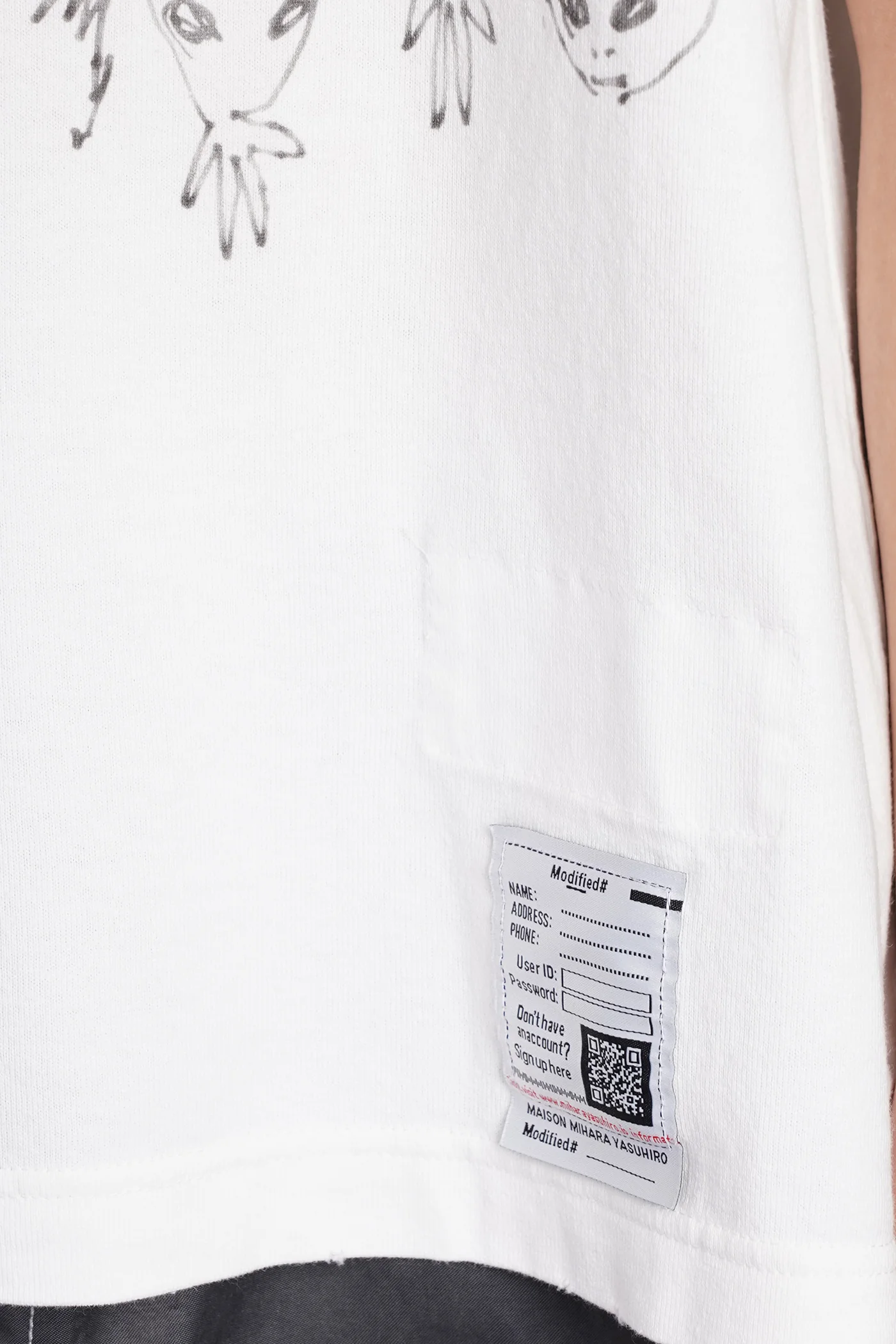 T-Shirt in white cotton - Image 5