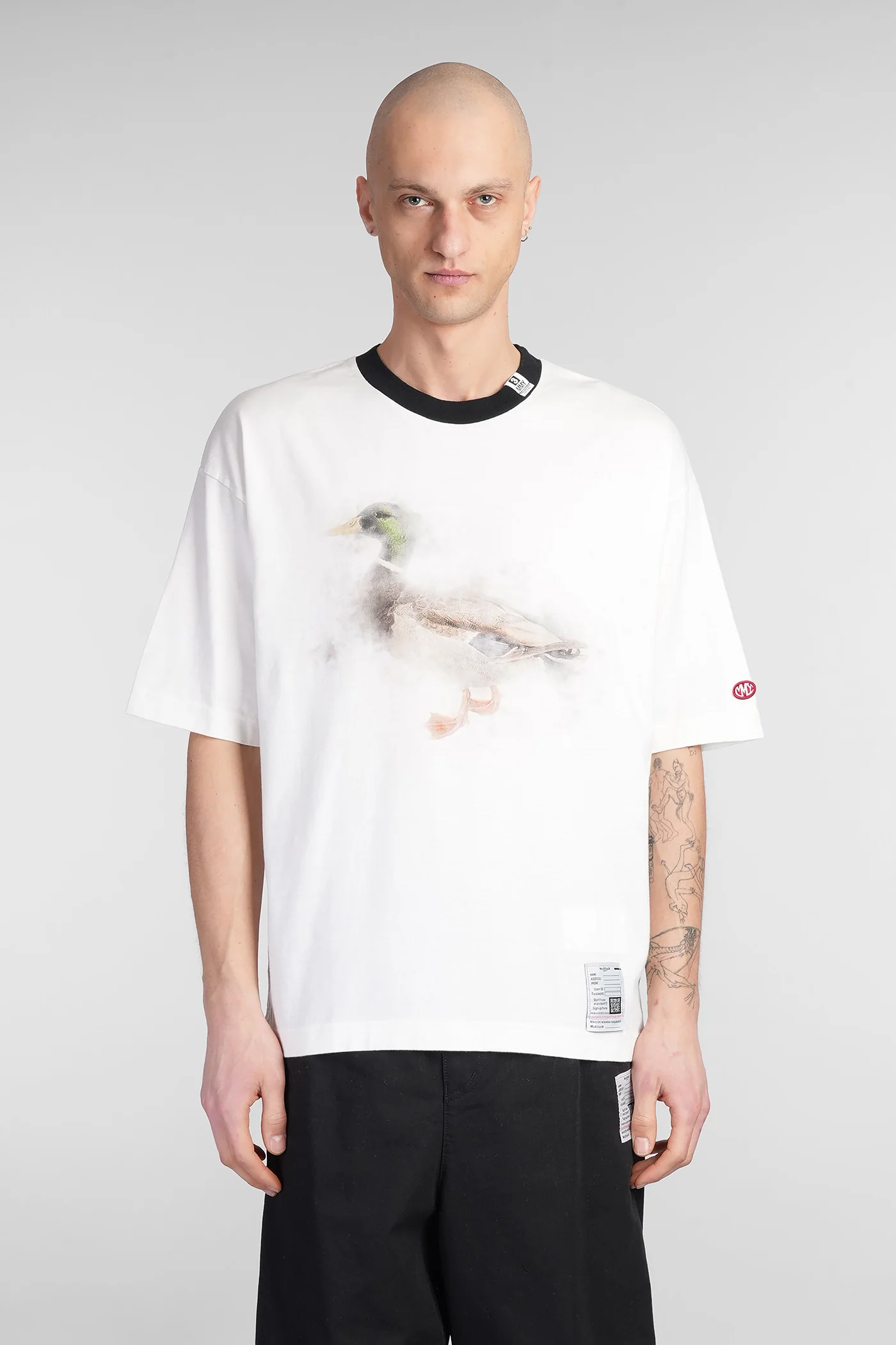 T-Shirt in white cotton