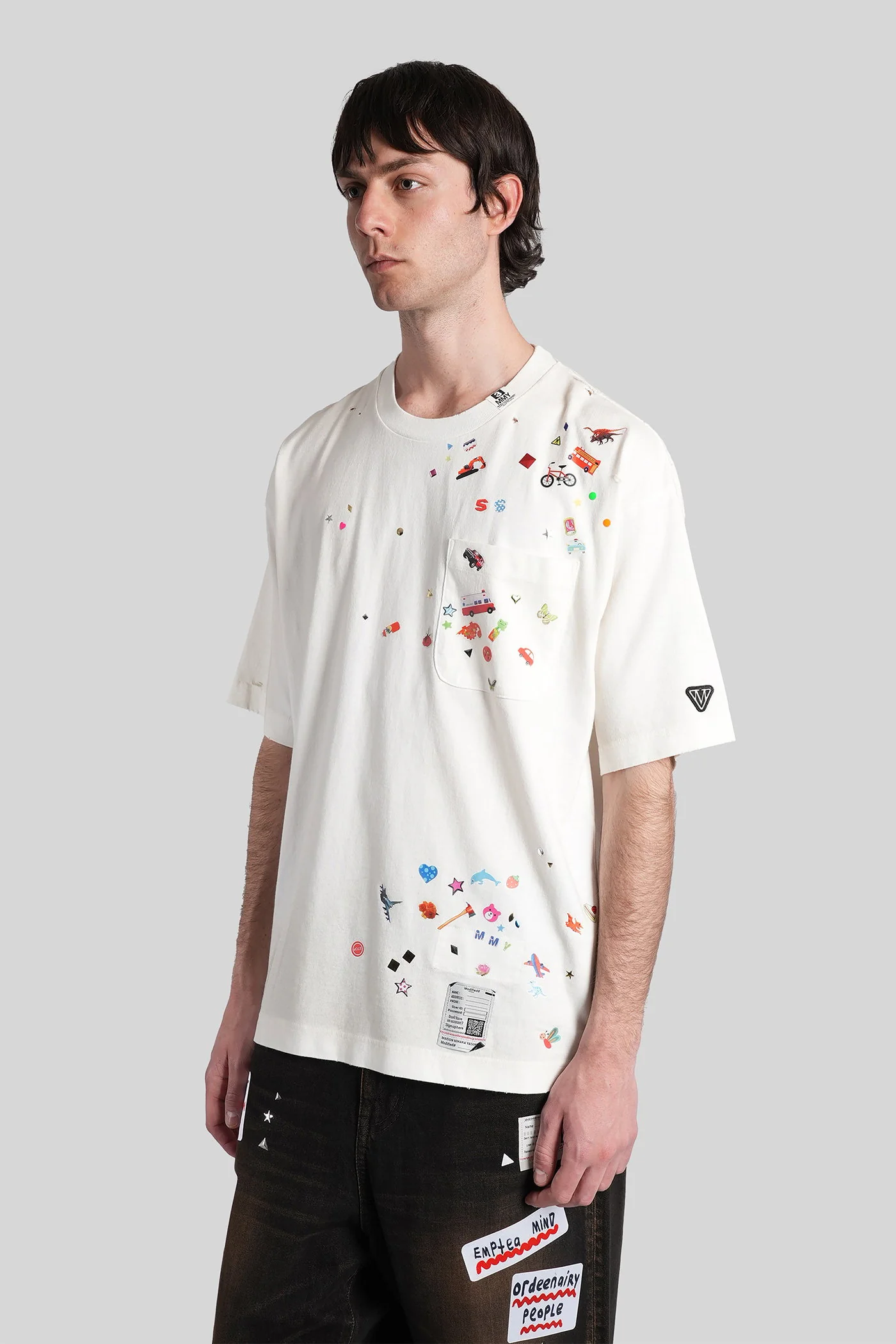 T-Shirt in white cotton - Image 4