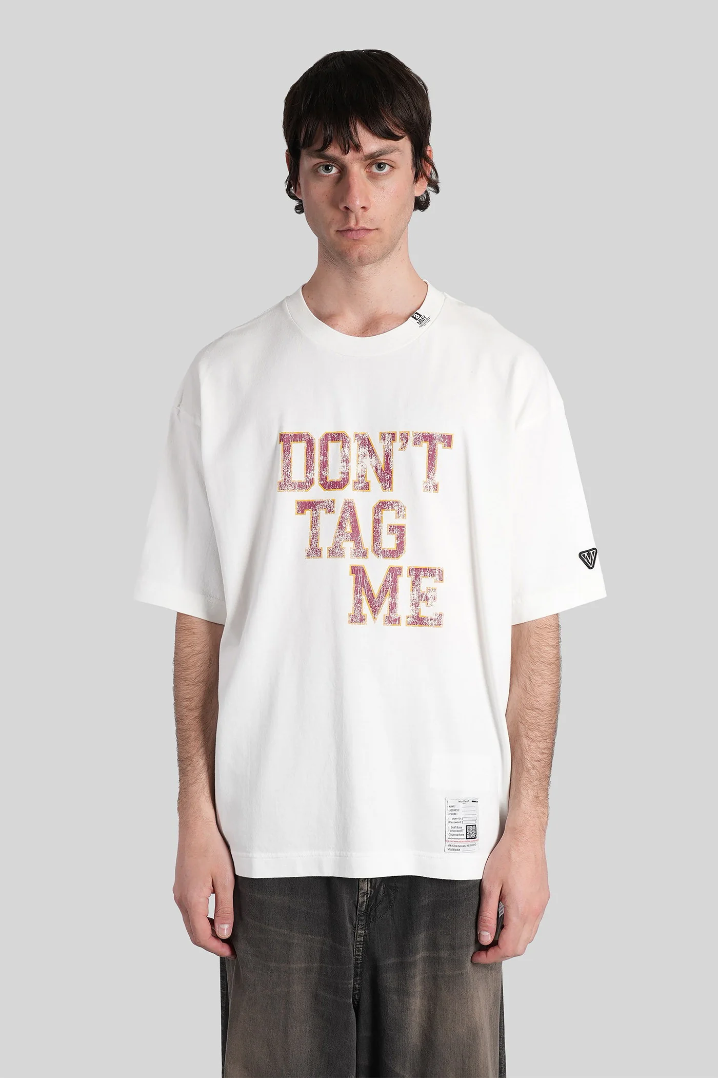 T-Shirt in white cotton