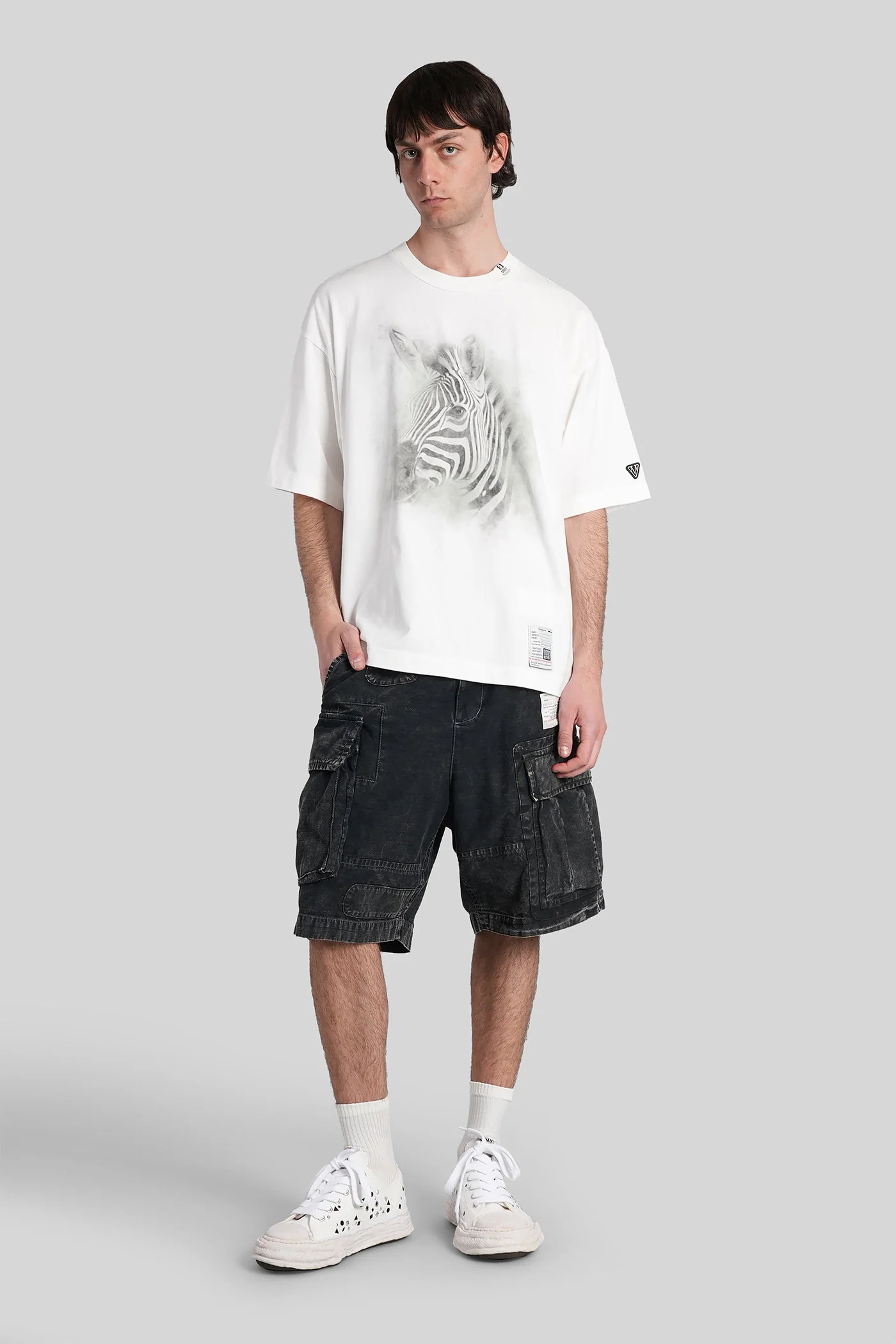 T-Shirt in white cotton - Image 2