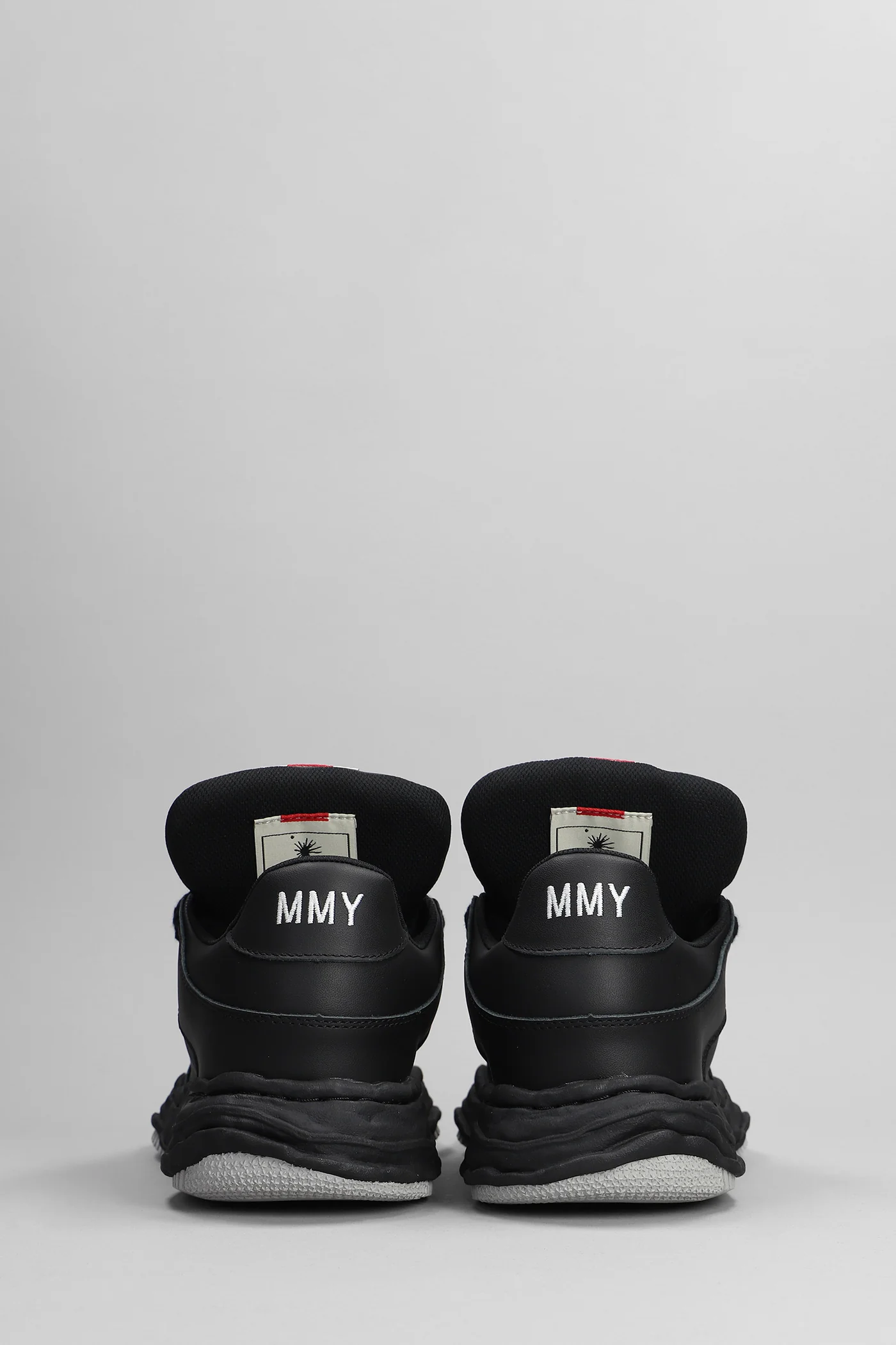 Wayne Sneakers in black leather - Image 4