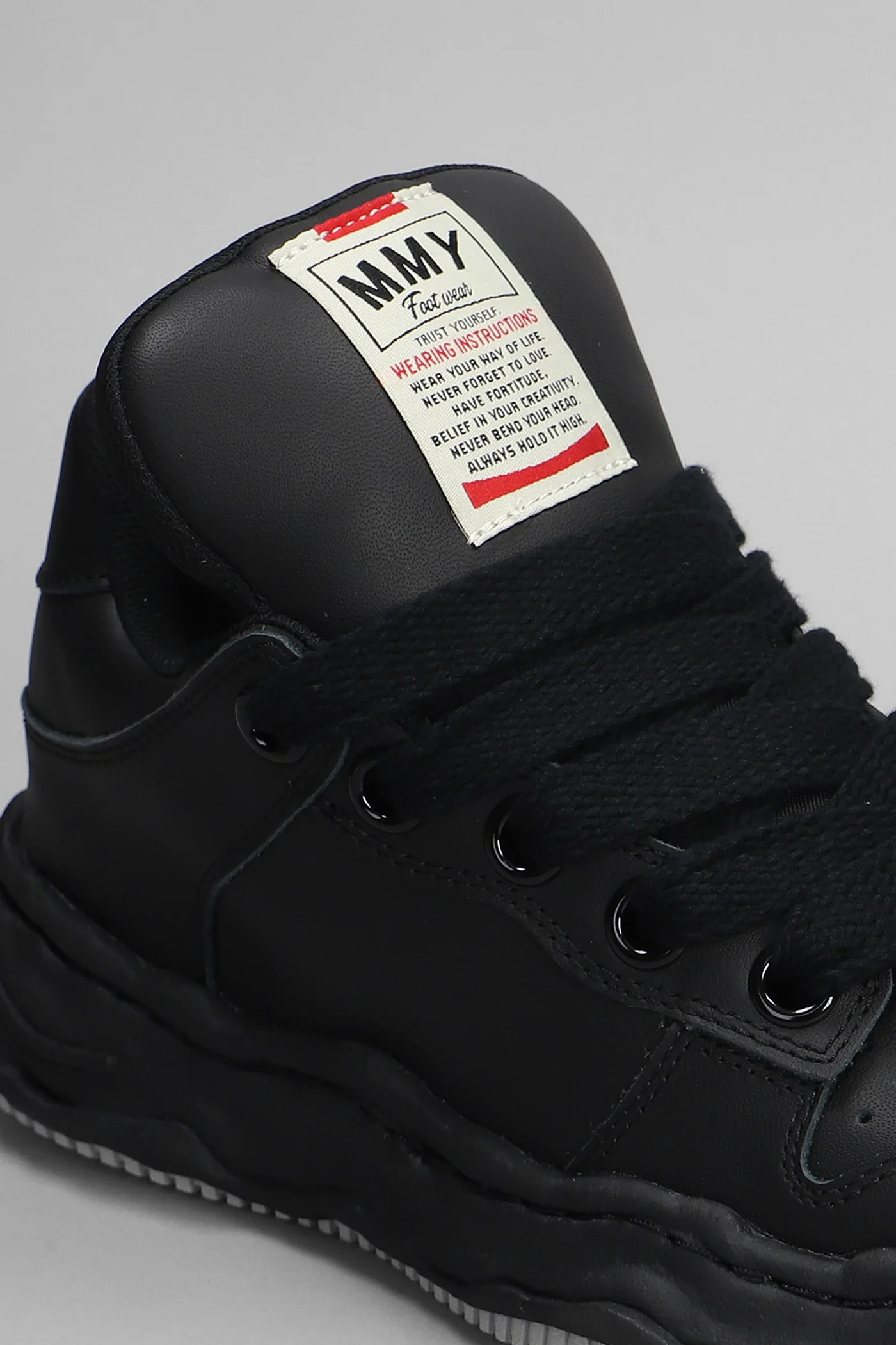 Wayne Sneakers in black leather - Image 5