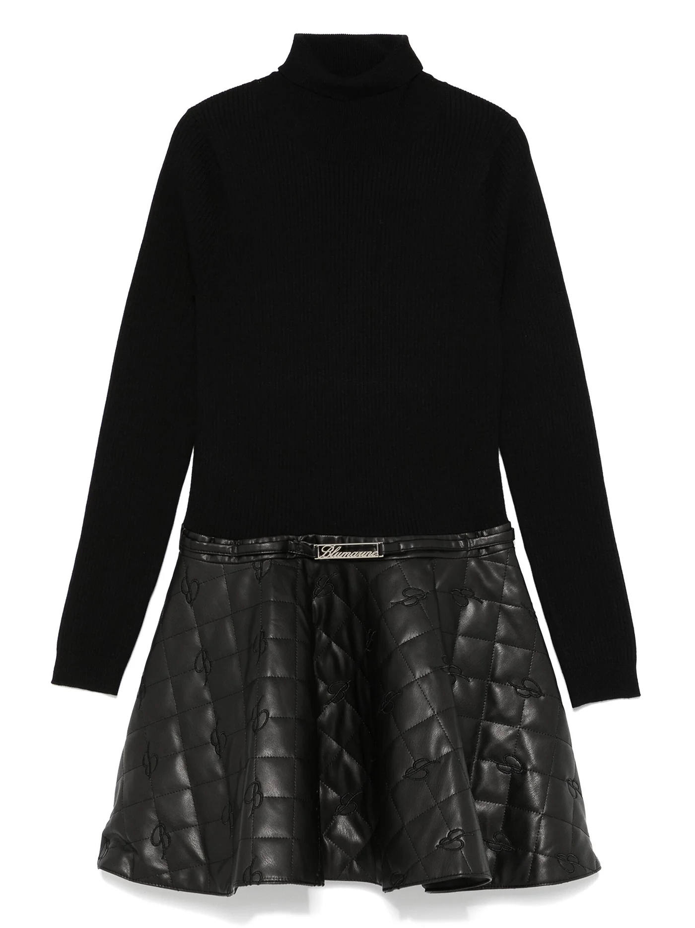 Dress woman in black viscose