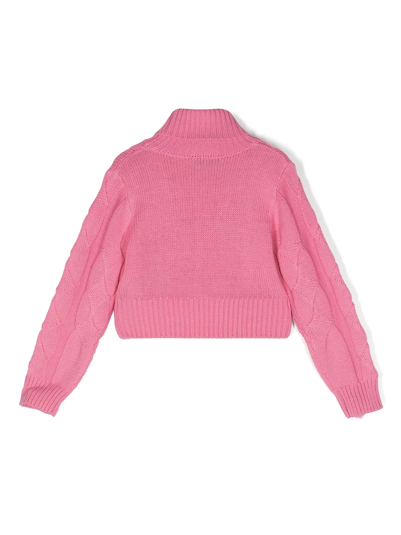 Knitwear in rose-pink wool - Image 2