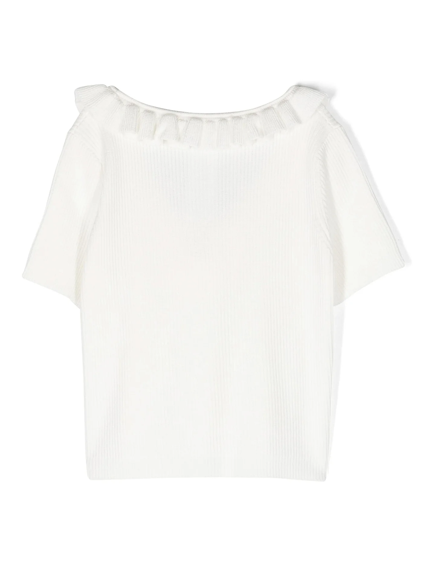Knitwear in white viscose - Image 2