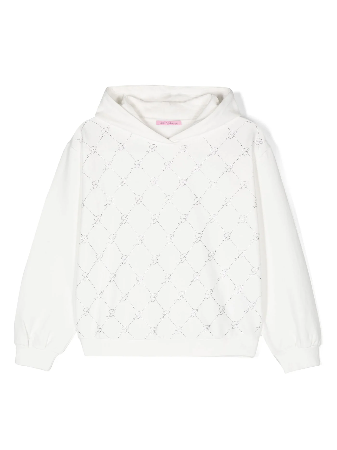 Sweatshirt in white cotton