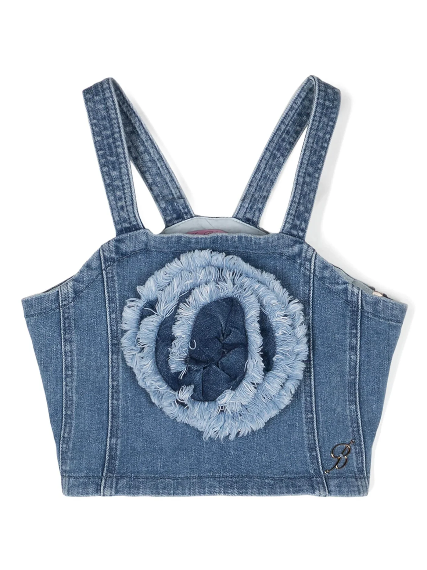 Topwear in blue cotton