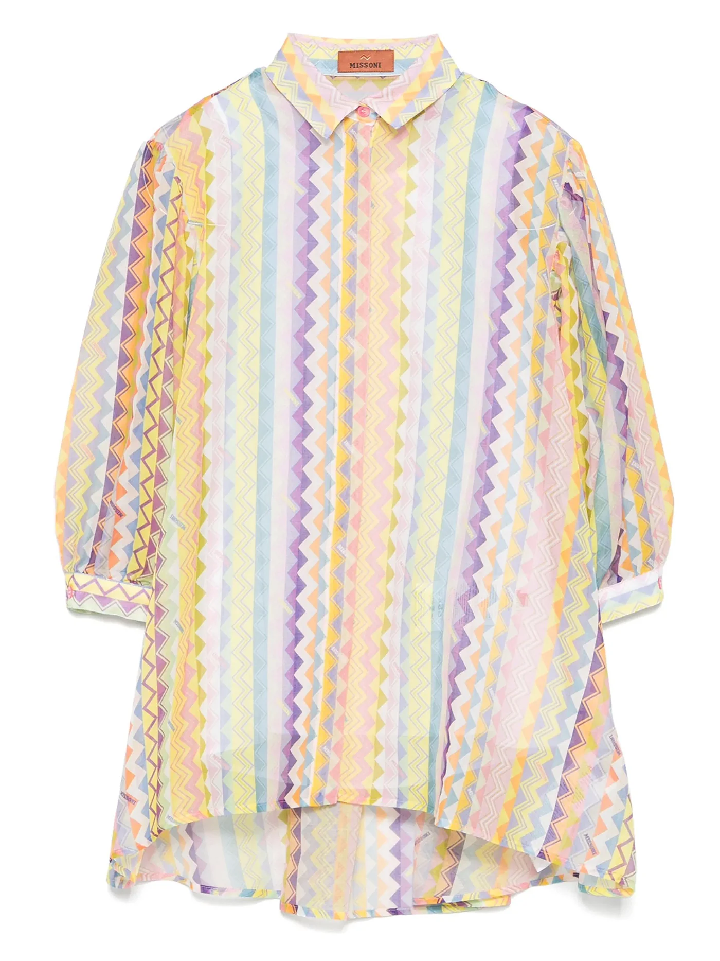 Dress woman in multicolor cotton