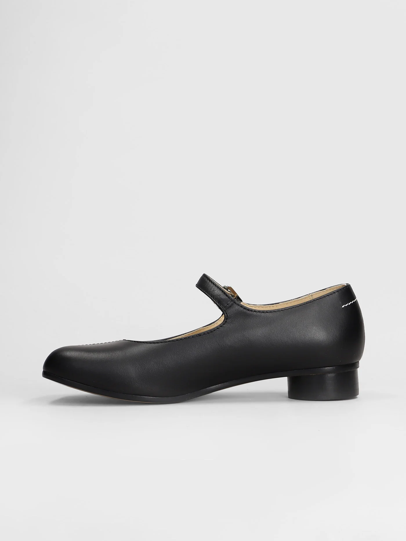 Ballet flats in black leather - Image 3