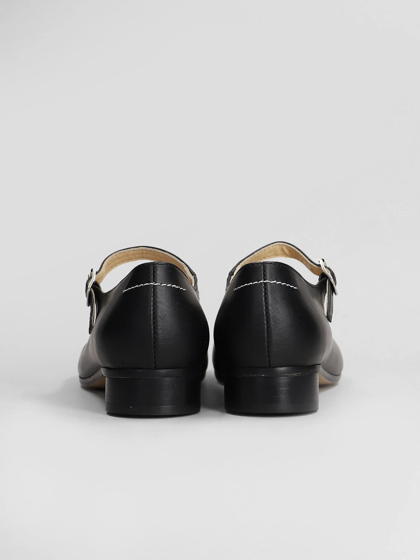 Ballet flats in black leather - Image 4