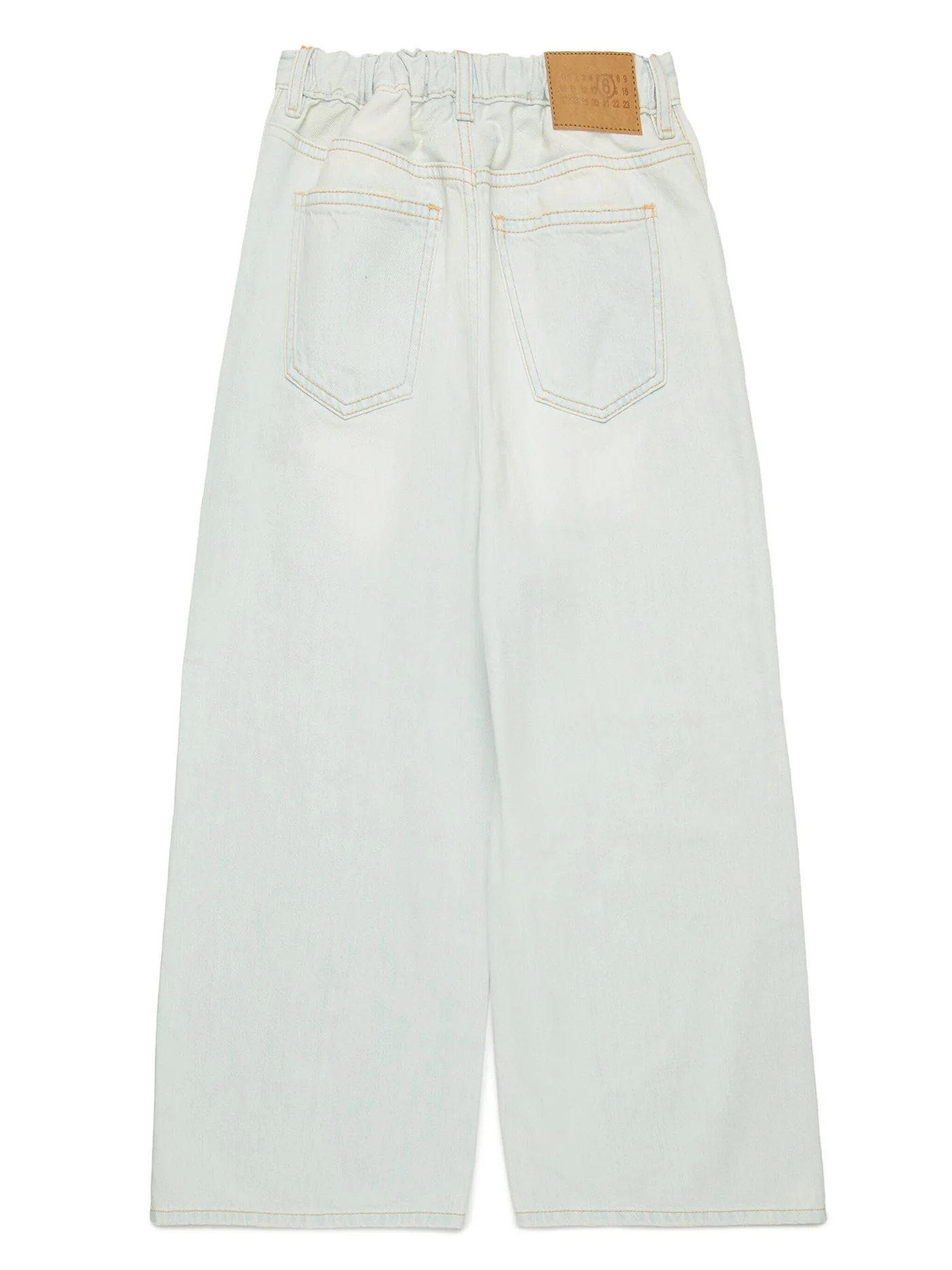 Jeans in beige cotton - Image 2