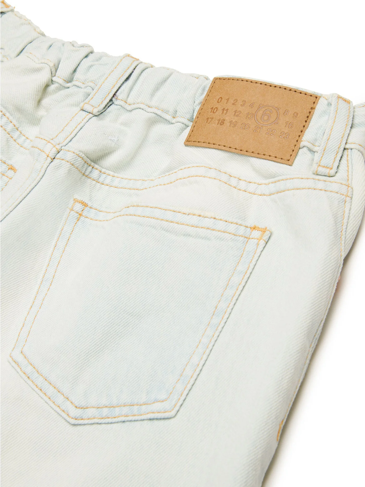 Jeans in beige cotton - Image 4