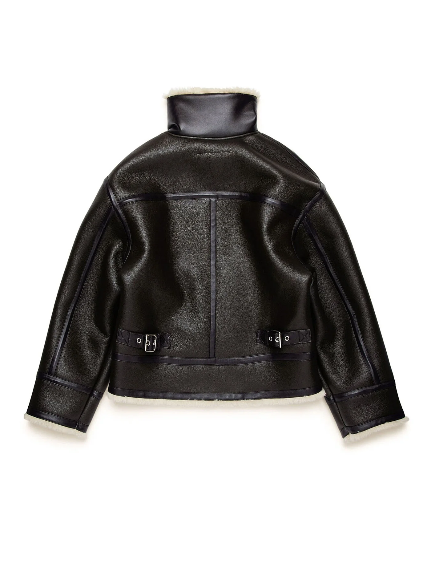 Shearling in brown polyester - Image 2