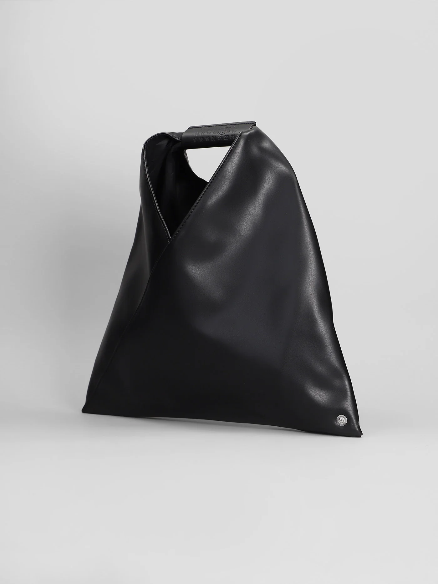 Shoulder bag in black leather - Image 2