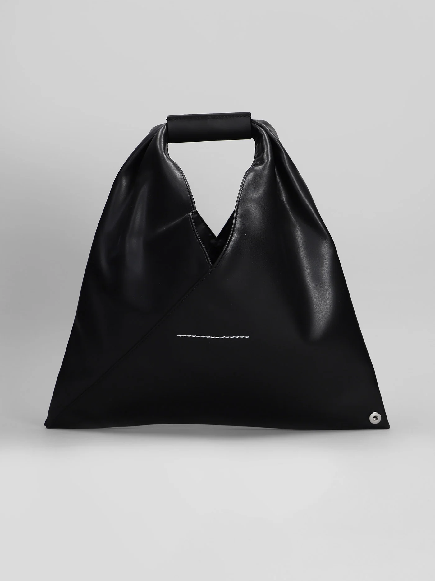 Shoulder bag in black leather - Image 3