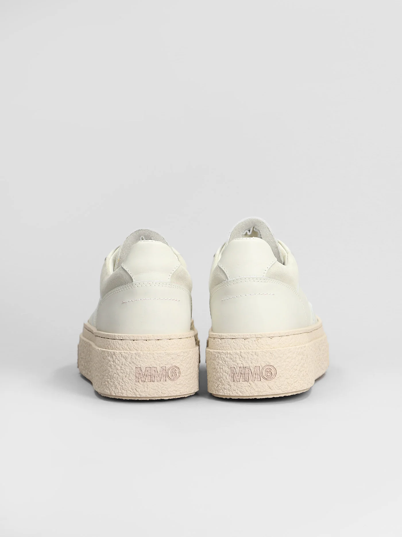 Sneakers in beige suede and leather - Image 3