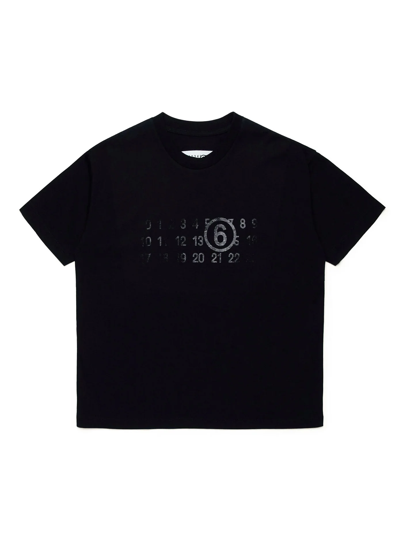 T-Shirt in black cotton