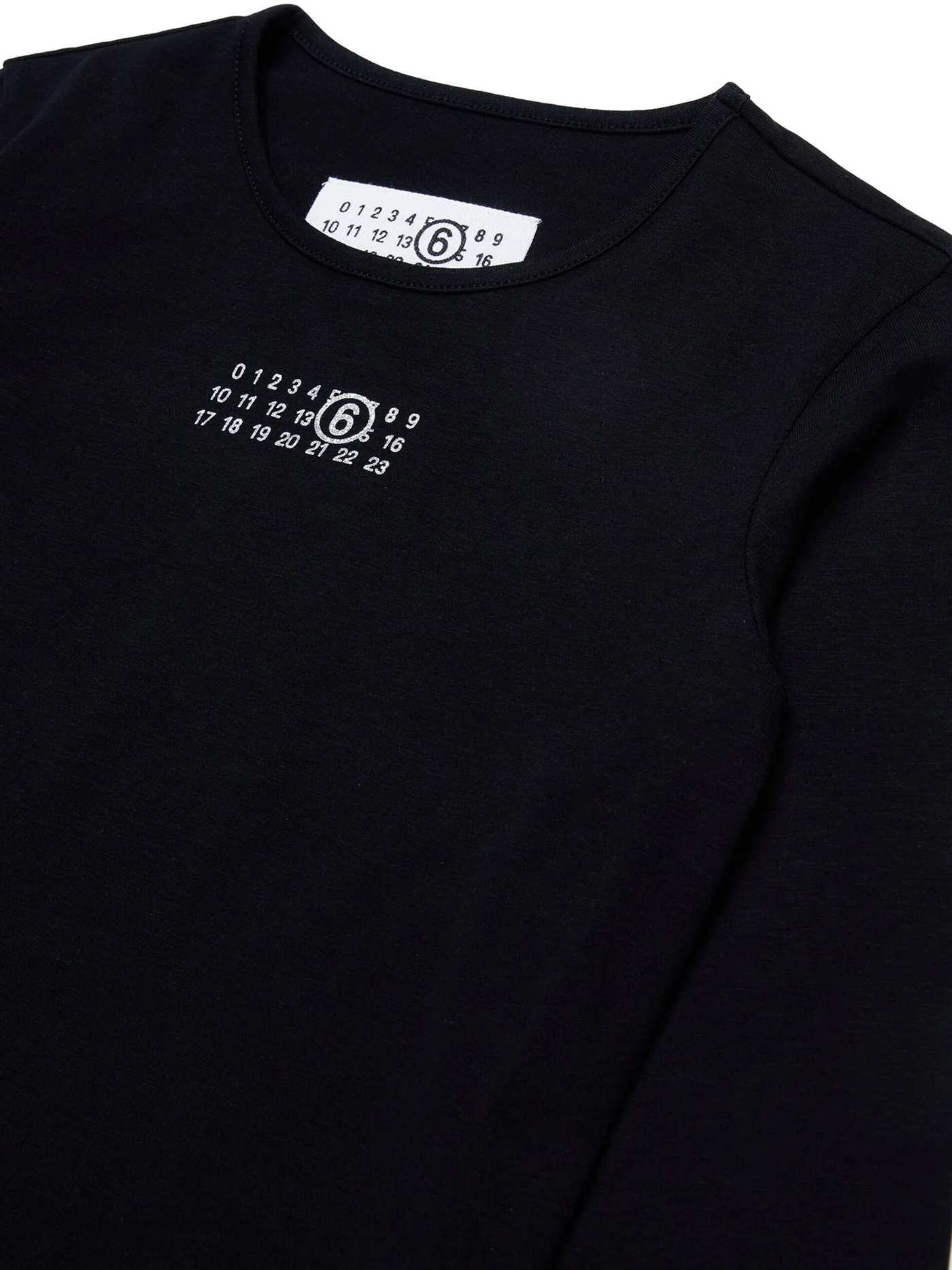T-Shirt in black cotton - Image 3