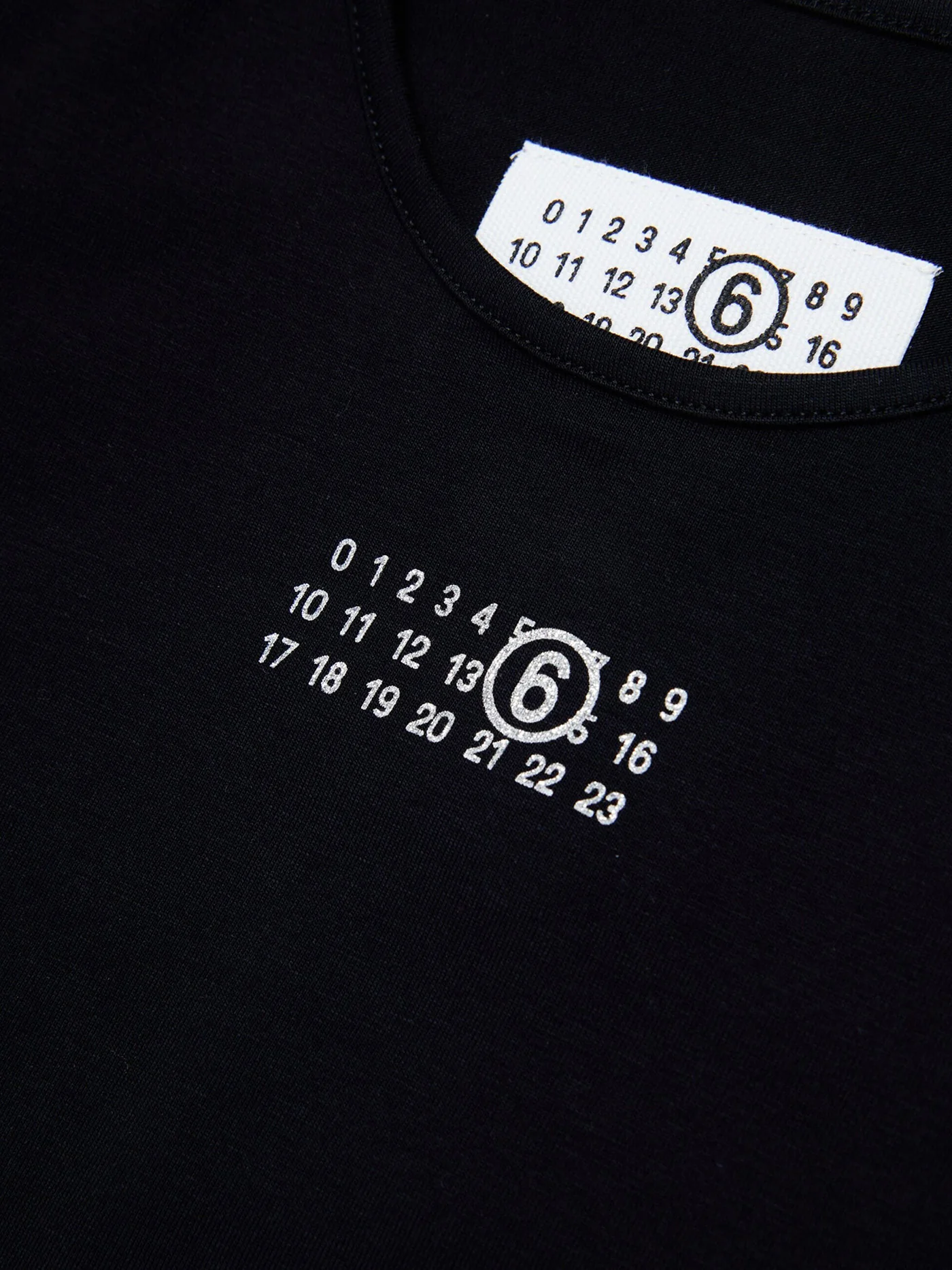 T-Shirt in black cotton - Image 4