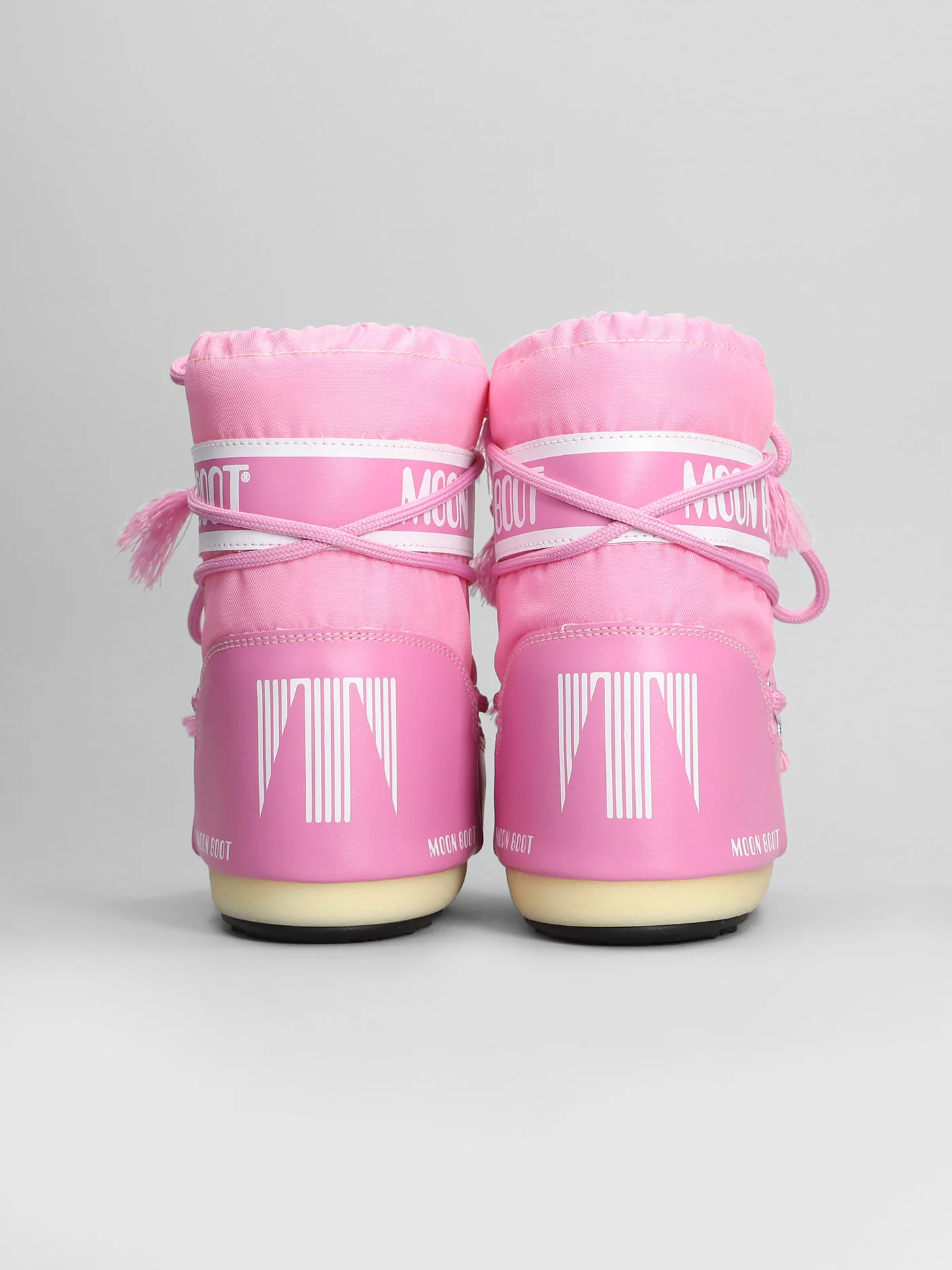 Mb icon nylon low heels Ankle boots in rose-pink nylon - Image 4