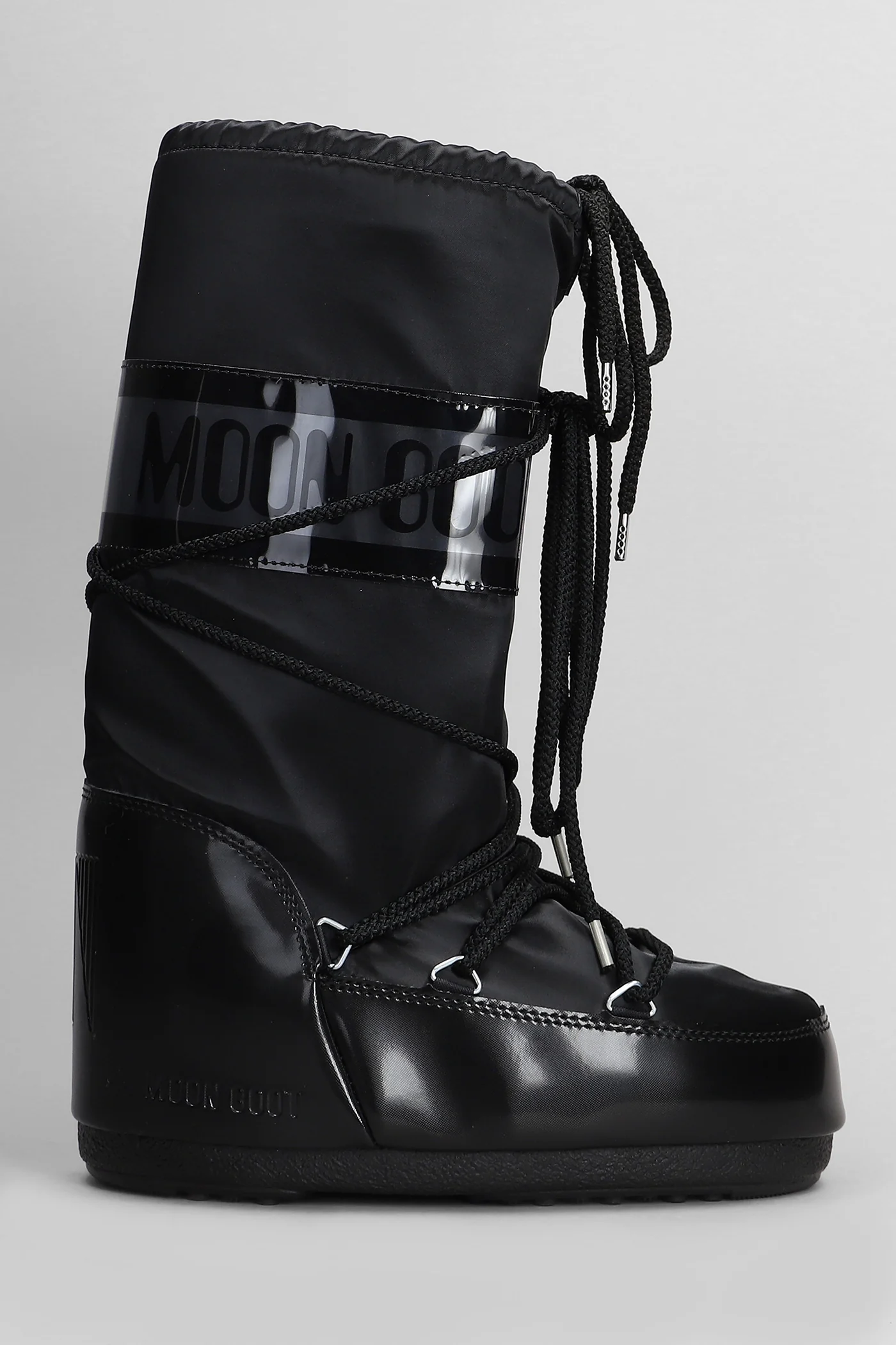 Mb icon glance low heels boots in black nylon