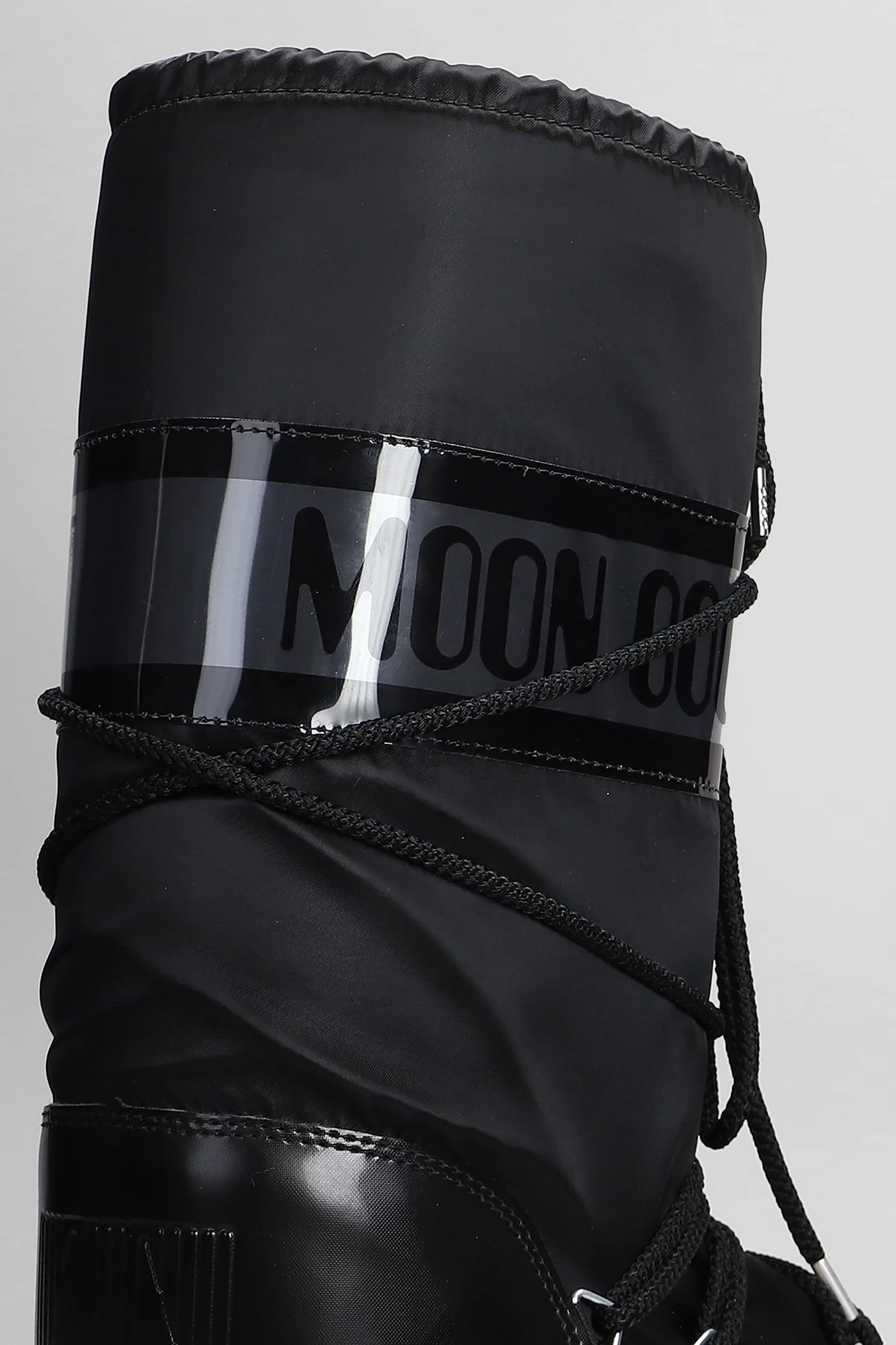 Mb icon glance low heels boots in black nylon - Image 5