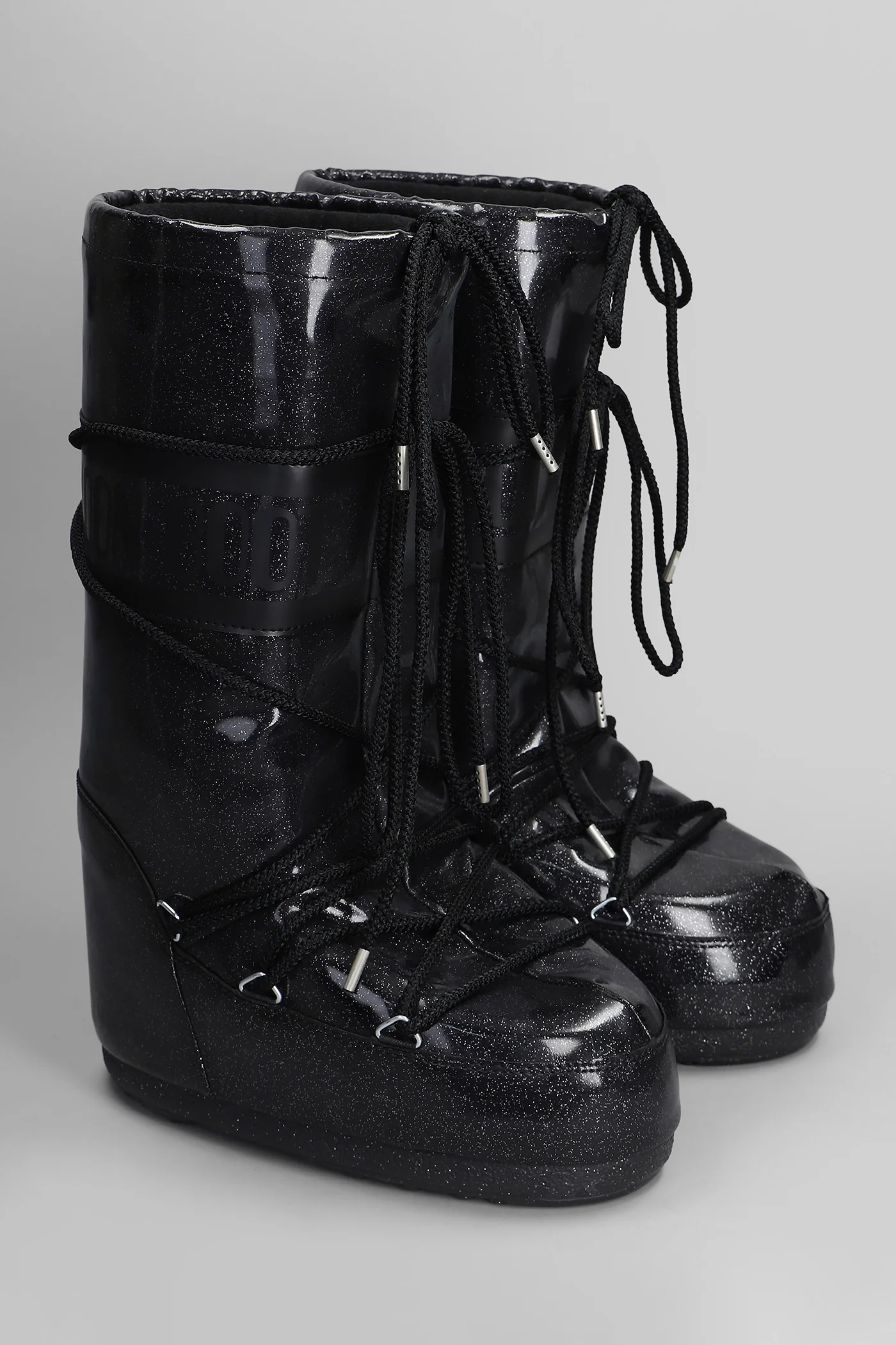 Mb icon glitter low heels boots in black Polyuretan - Image 2