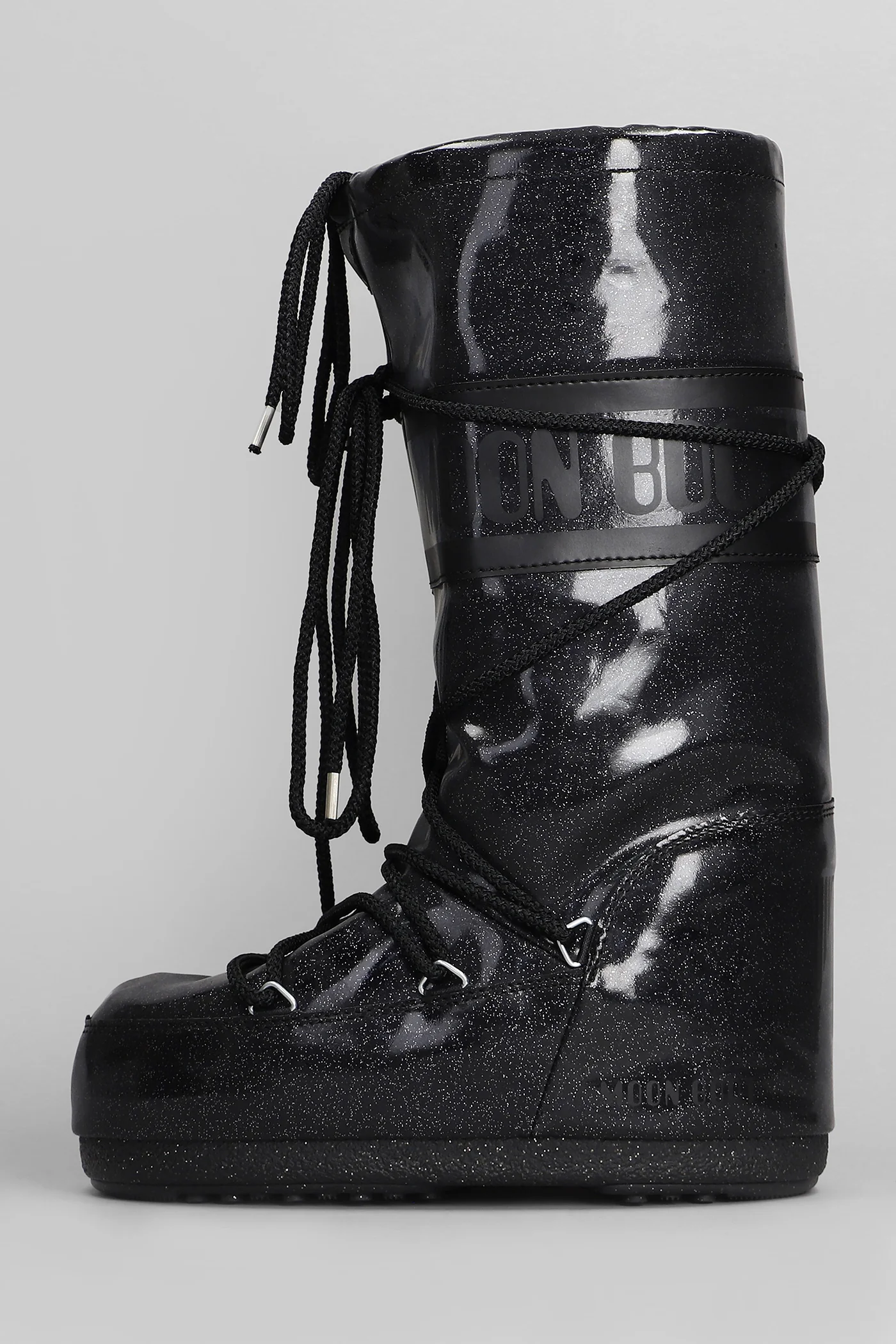 Mb icon glitter low heels boots in black Polyuretan - Image 3