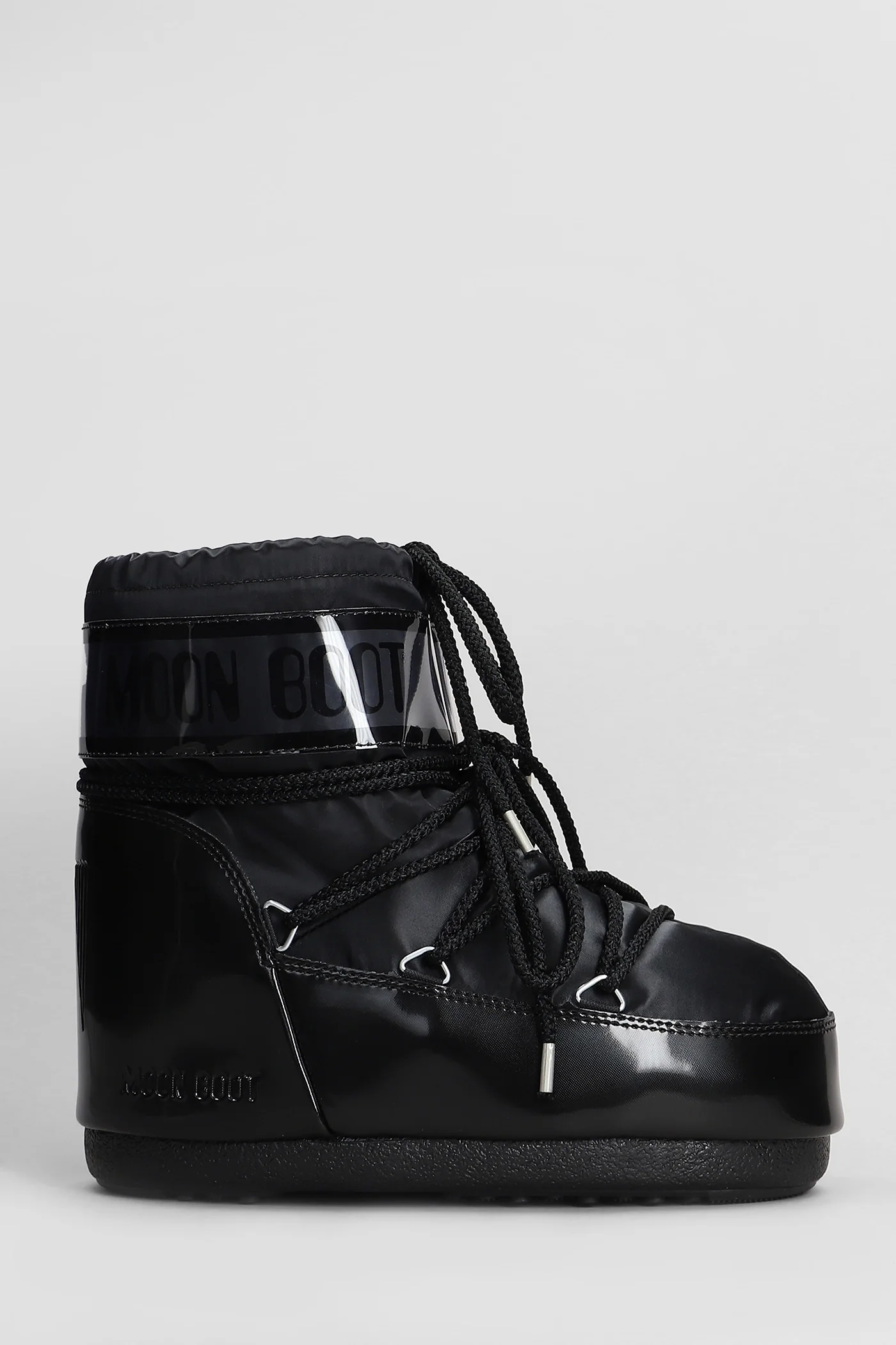 Mb icon low glance low heels Ankle boots in black nylon