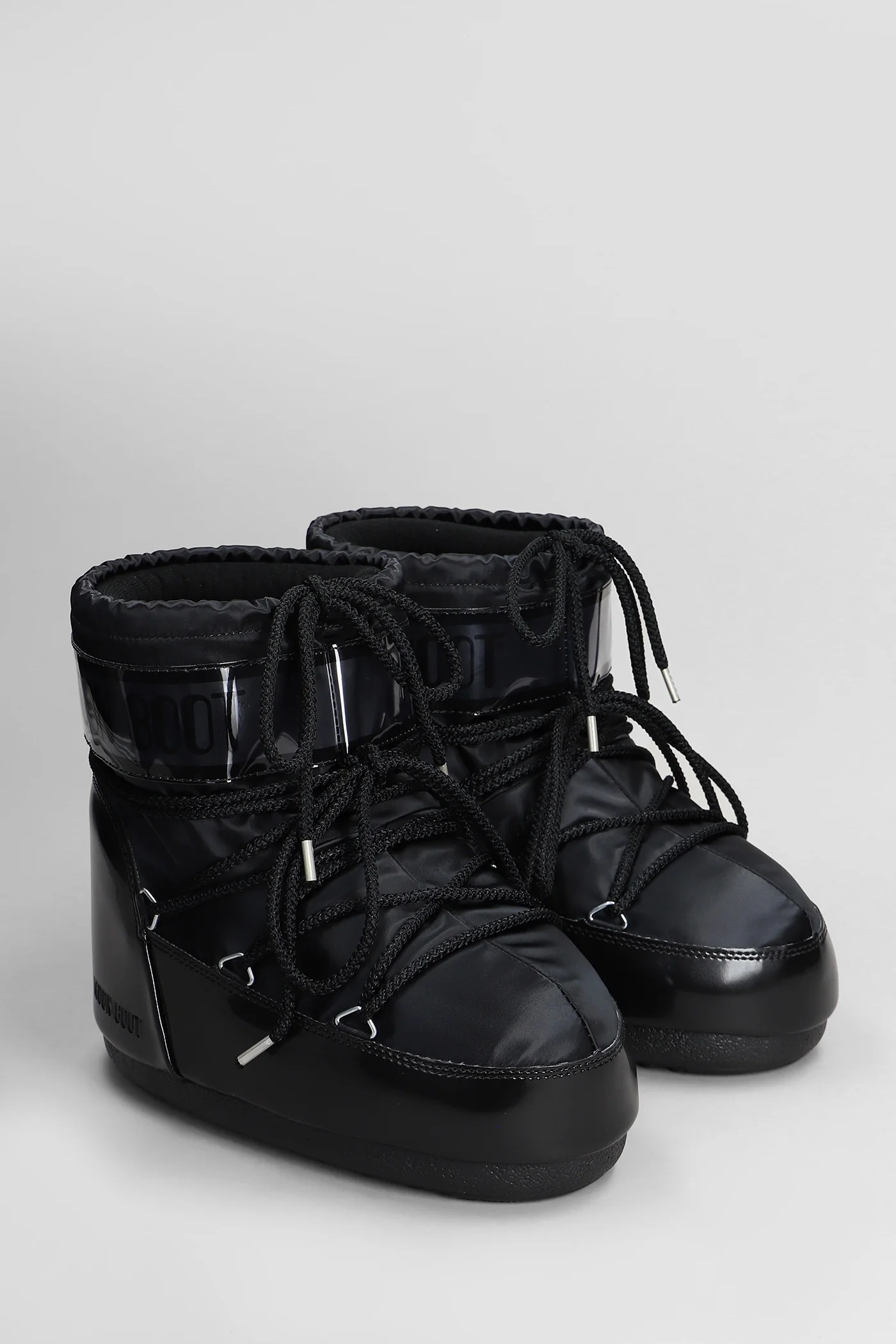 Mb icon low glance low heels Ankle boots in black nylon - Image 2