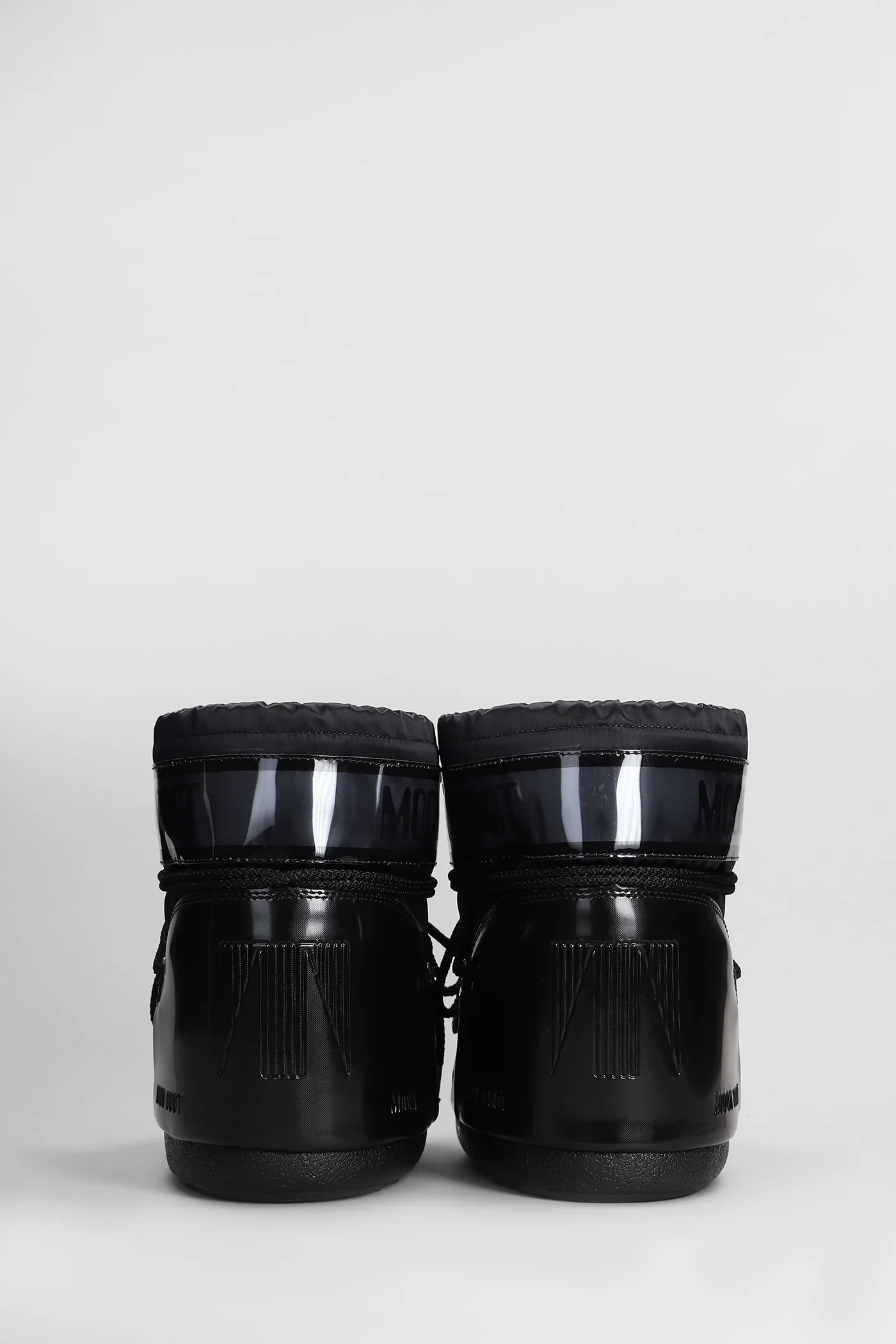 Mb icon low glance low heels Ankle boots in black nylon - Image 4