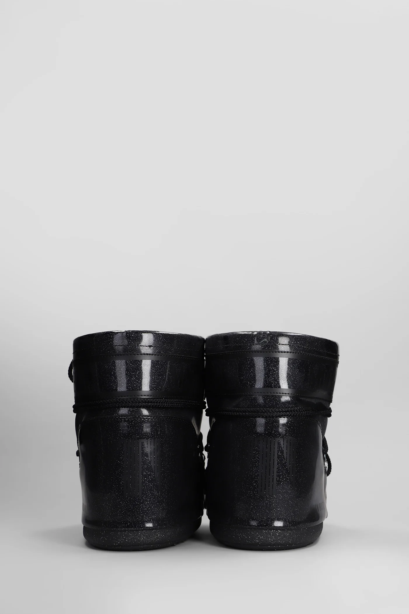 Mb icon low glitter low heels Ankle boots in black PVC - Image 4
