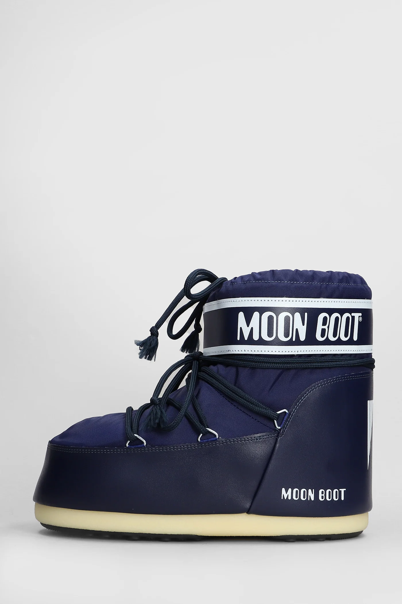 Mb icon low nylon Ankle boots in blue nylon - Image 3