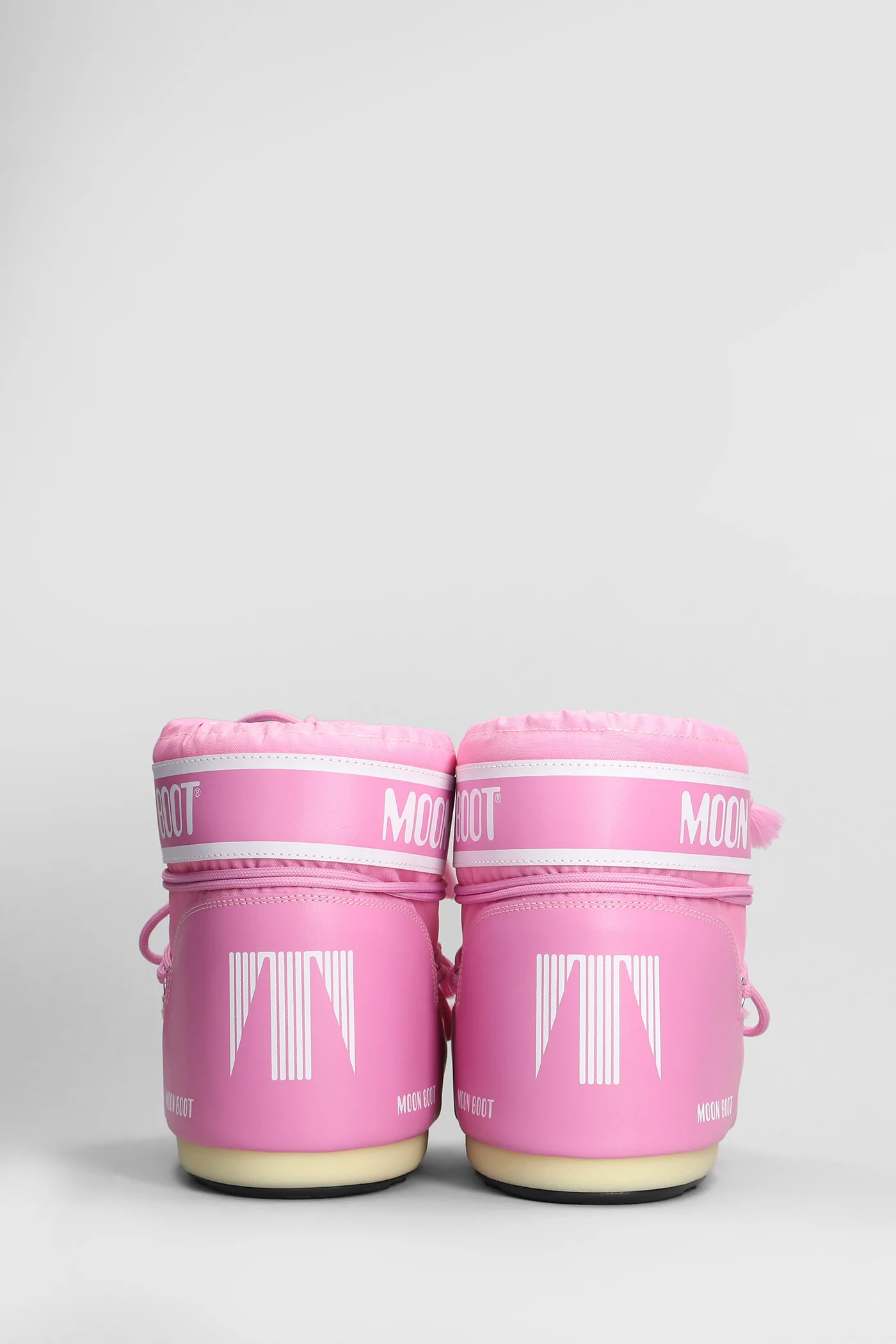 Mb icon low nylon low heels Ankle boots in rose-pink nylon - Image 4