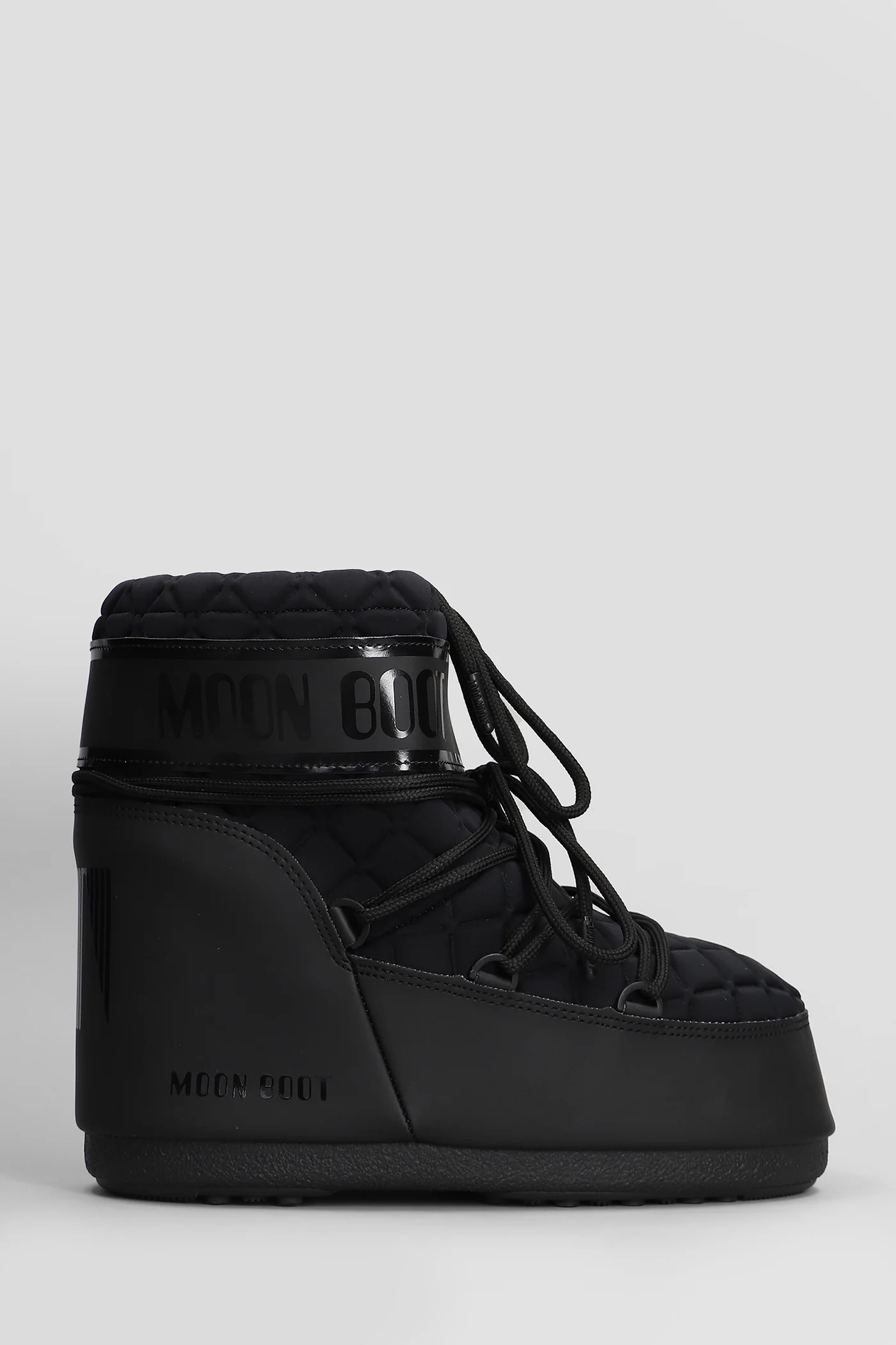Mb icon low quilt low heels Ankle boots in black polyamide