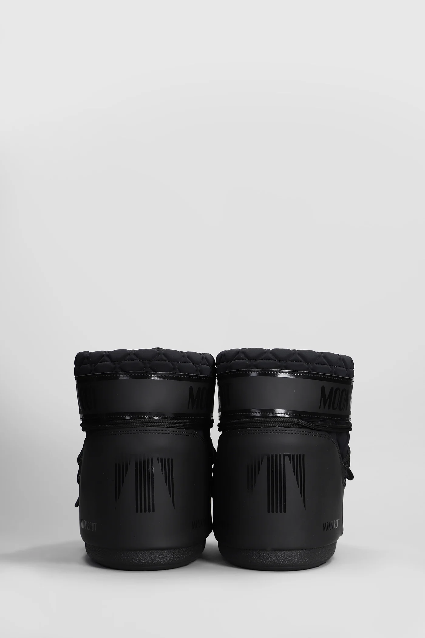 Mb icon low quilt low heels Ankle boots in black polyamide - Image 4